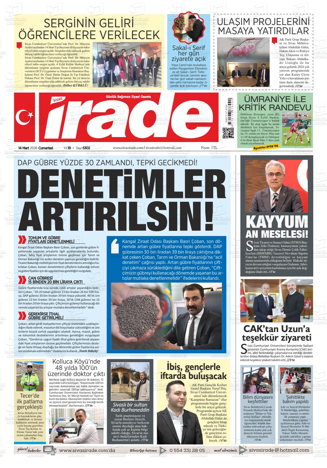 Sivas Irade 14.03.2026