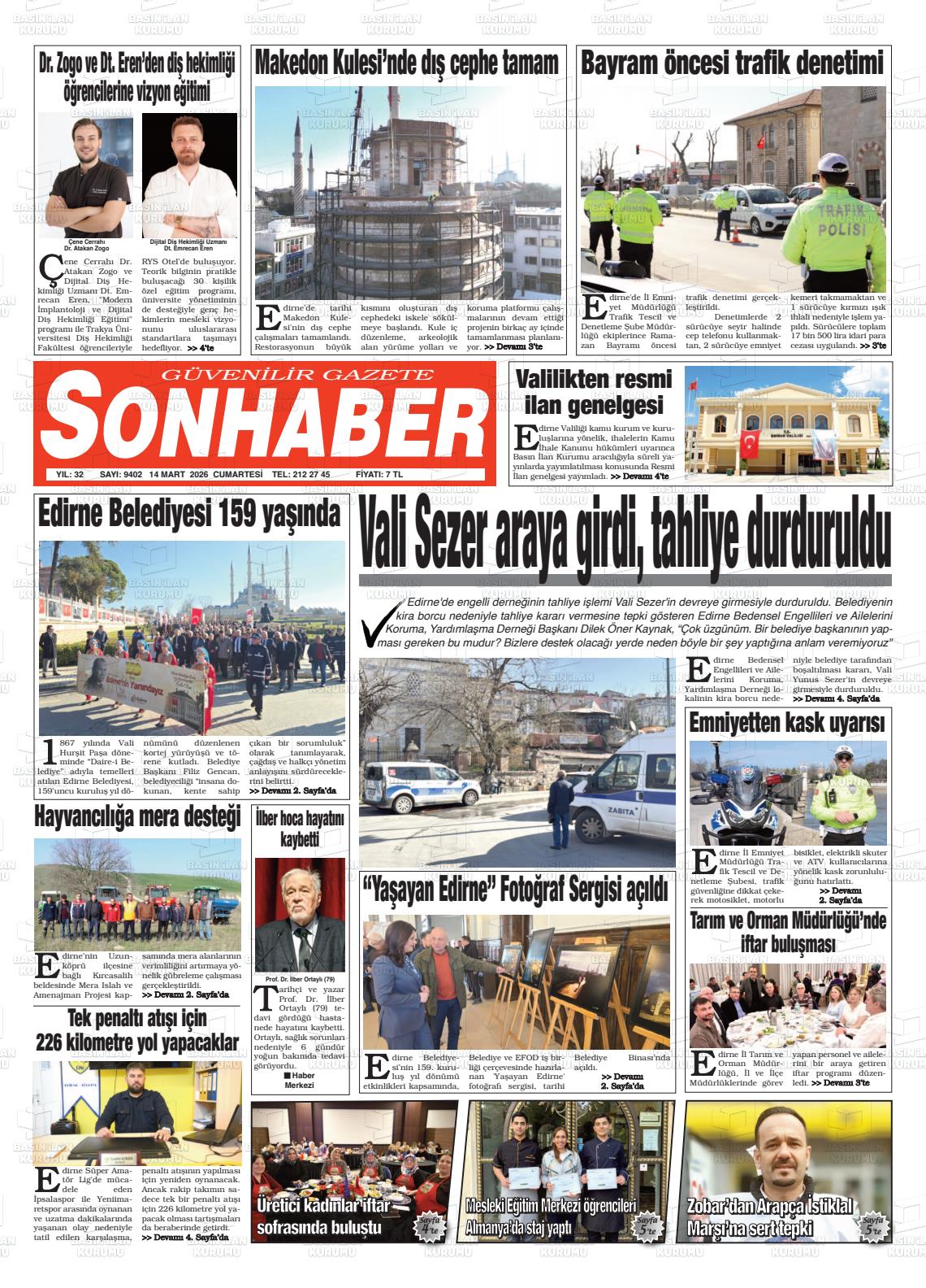 Eskisehir Sonhaber 14.03.2026