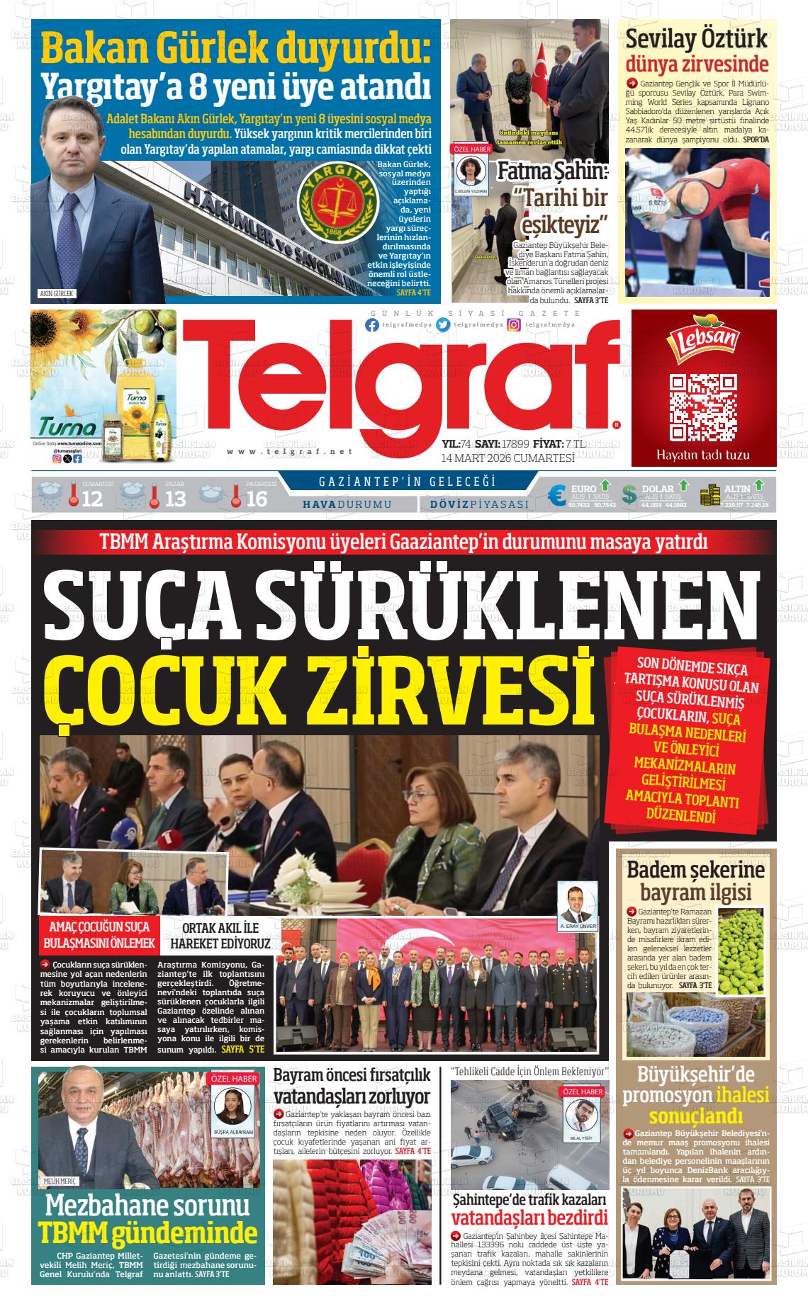 Gaziantep Telgraf 14.03.2026