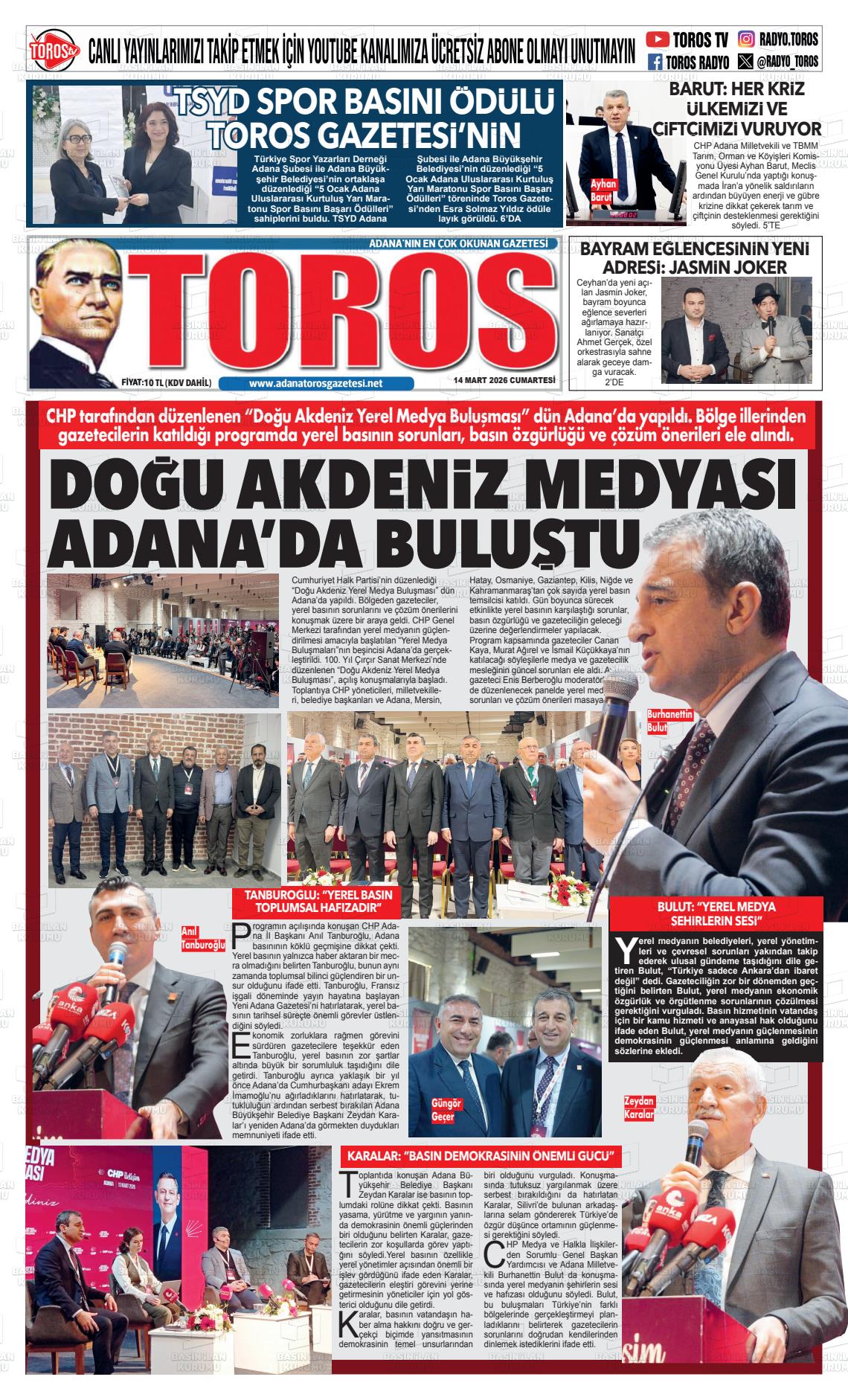 Antalya Toros 14.03.2026