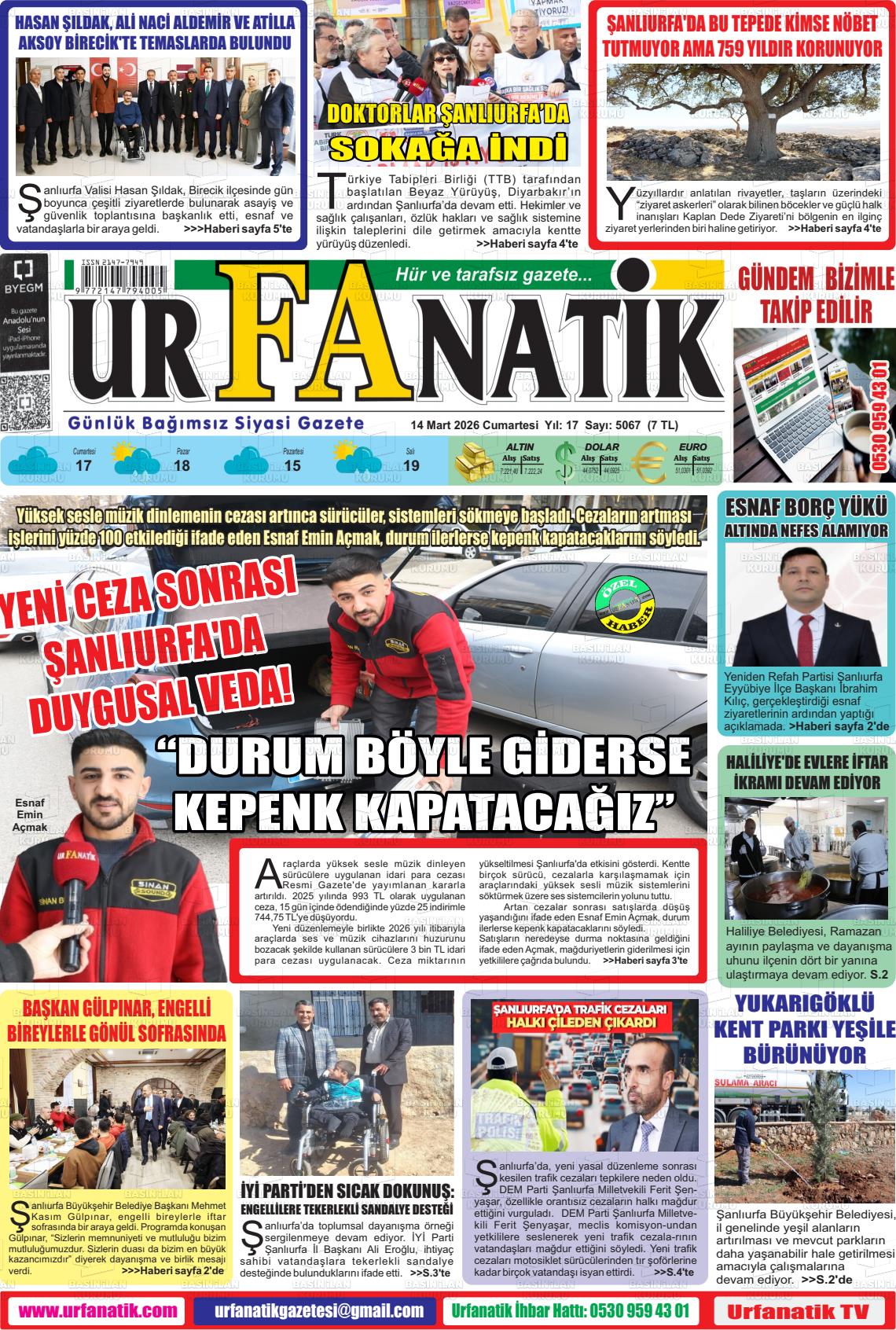 Sanliurfa Urfanatik 14.03.2026