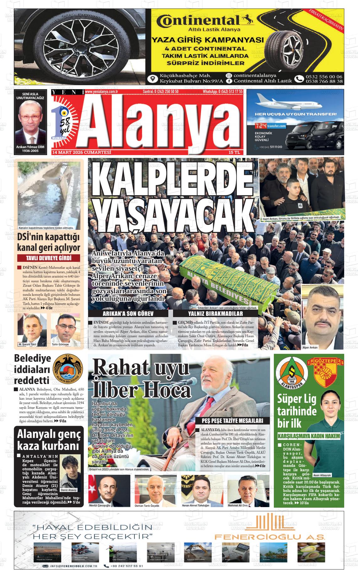 Antalya Yenialanya 14.03.2026