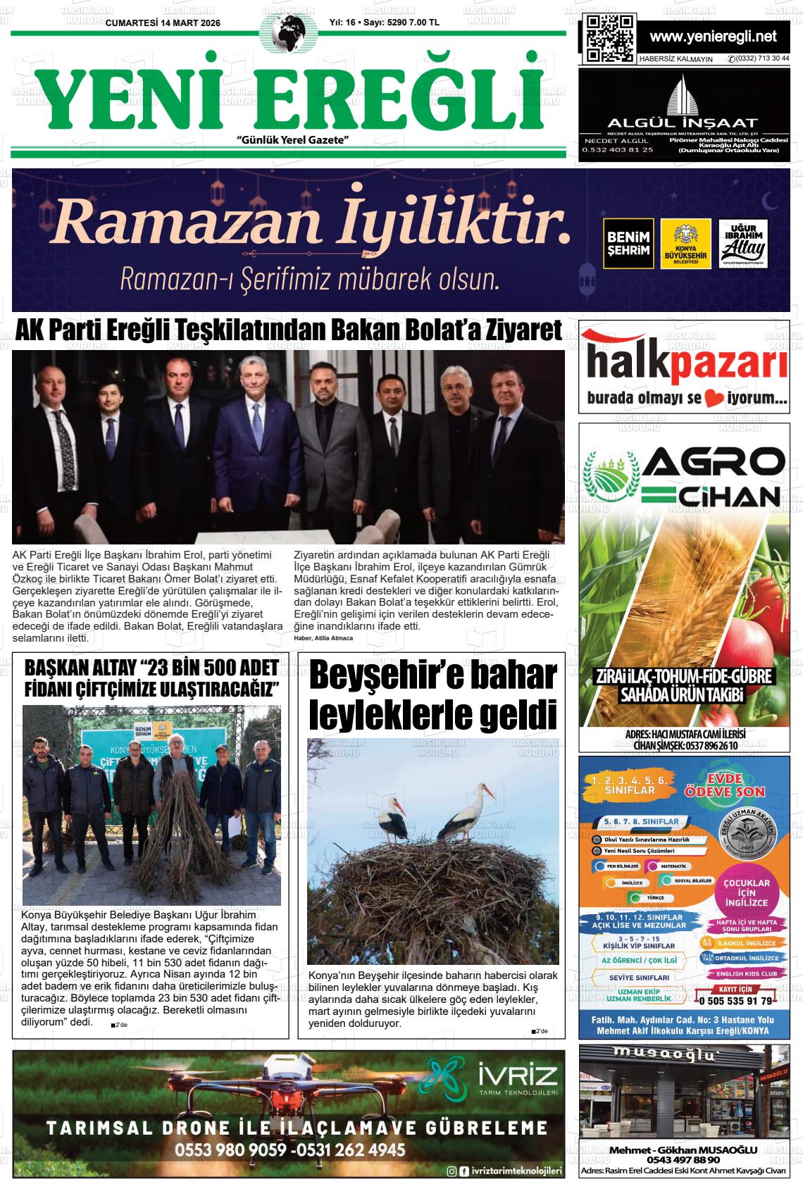 Konya Yenieregli 14.03.2026