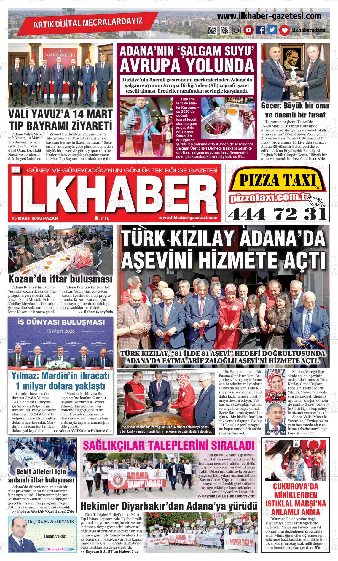 Adana Ilkhaber 15.03.2026