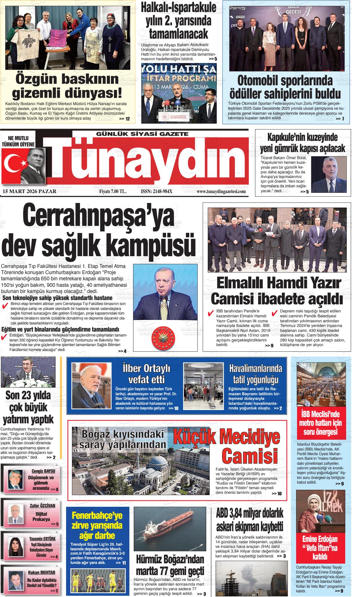 Istanbul Tunaydin 15.03.2026