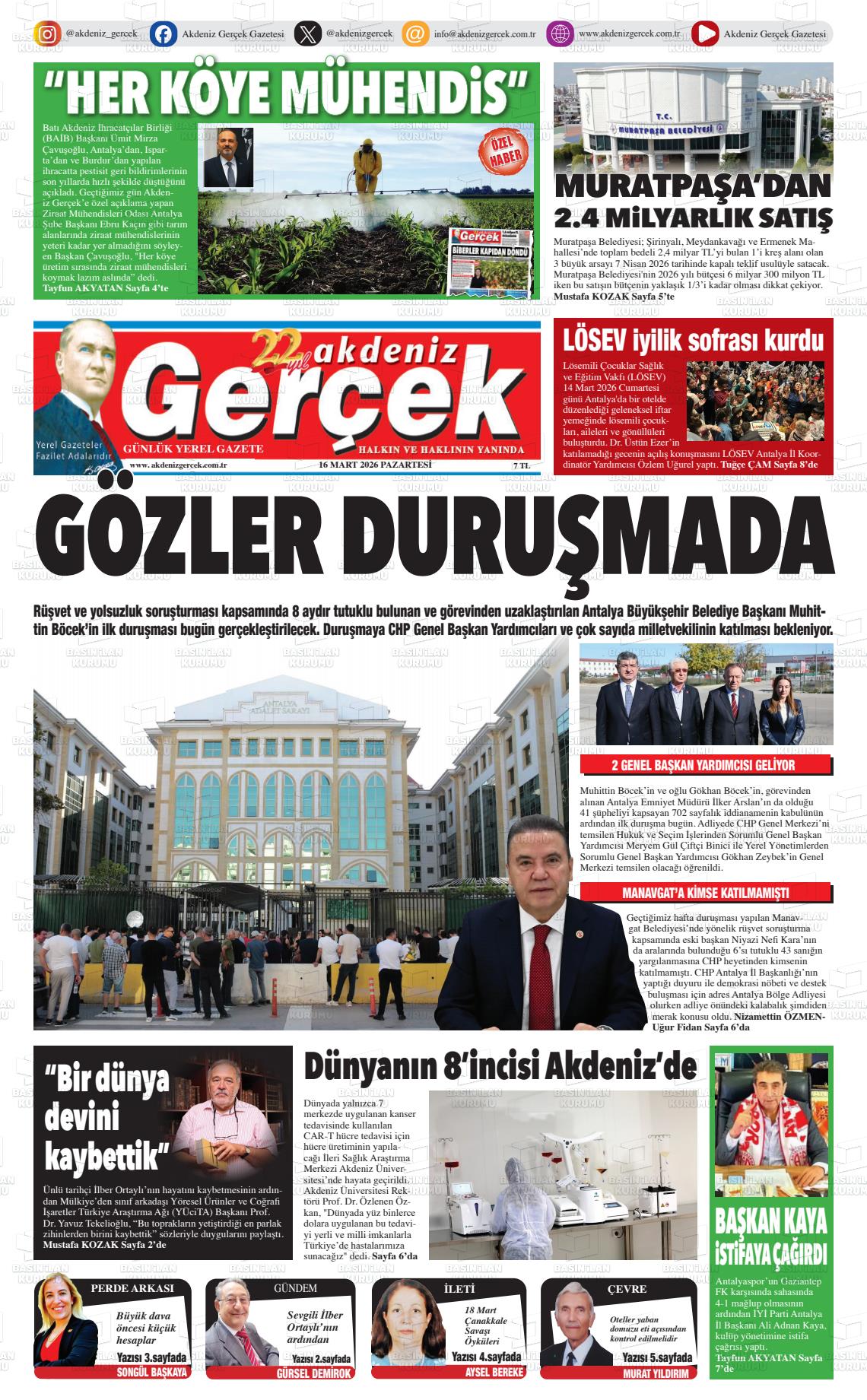 Antalya Akdenizgercek 16.03.2026