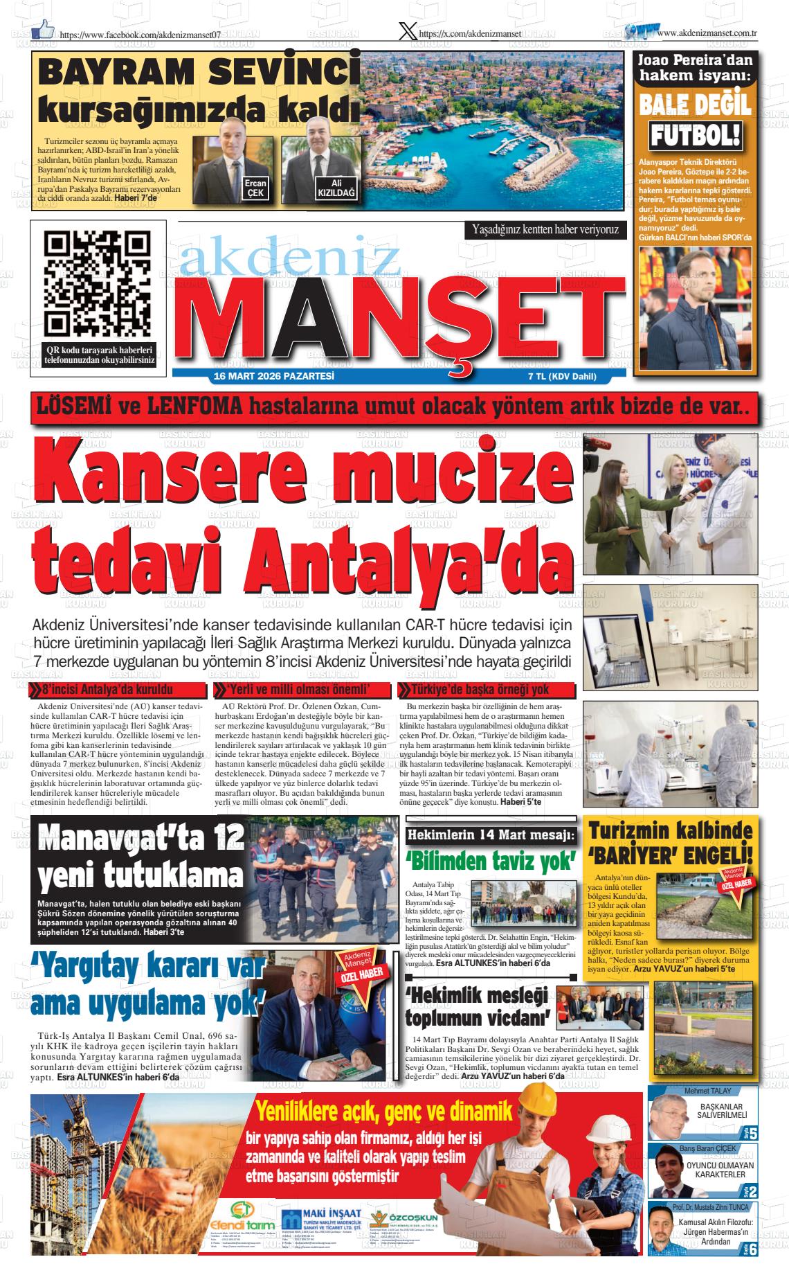 Antalya Akdenizmanset 16.03.2026
