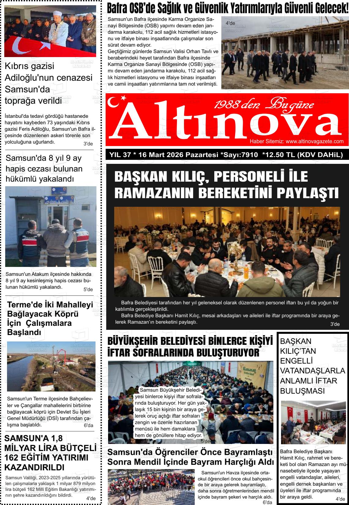 Samsun Altinova 16.03.2026