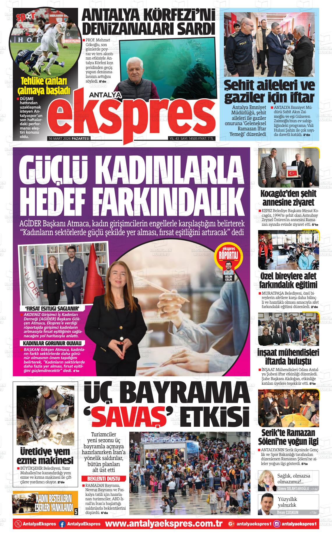 Antalya Ekspres 16.03.2026