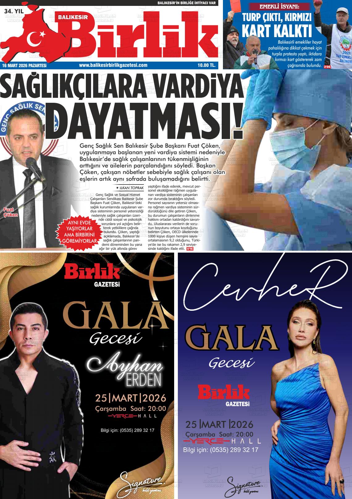 Balikesir Birlik 16.03.2026