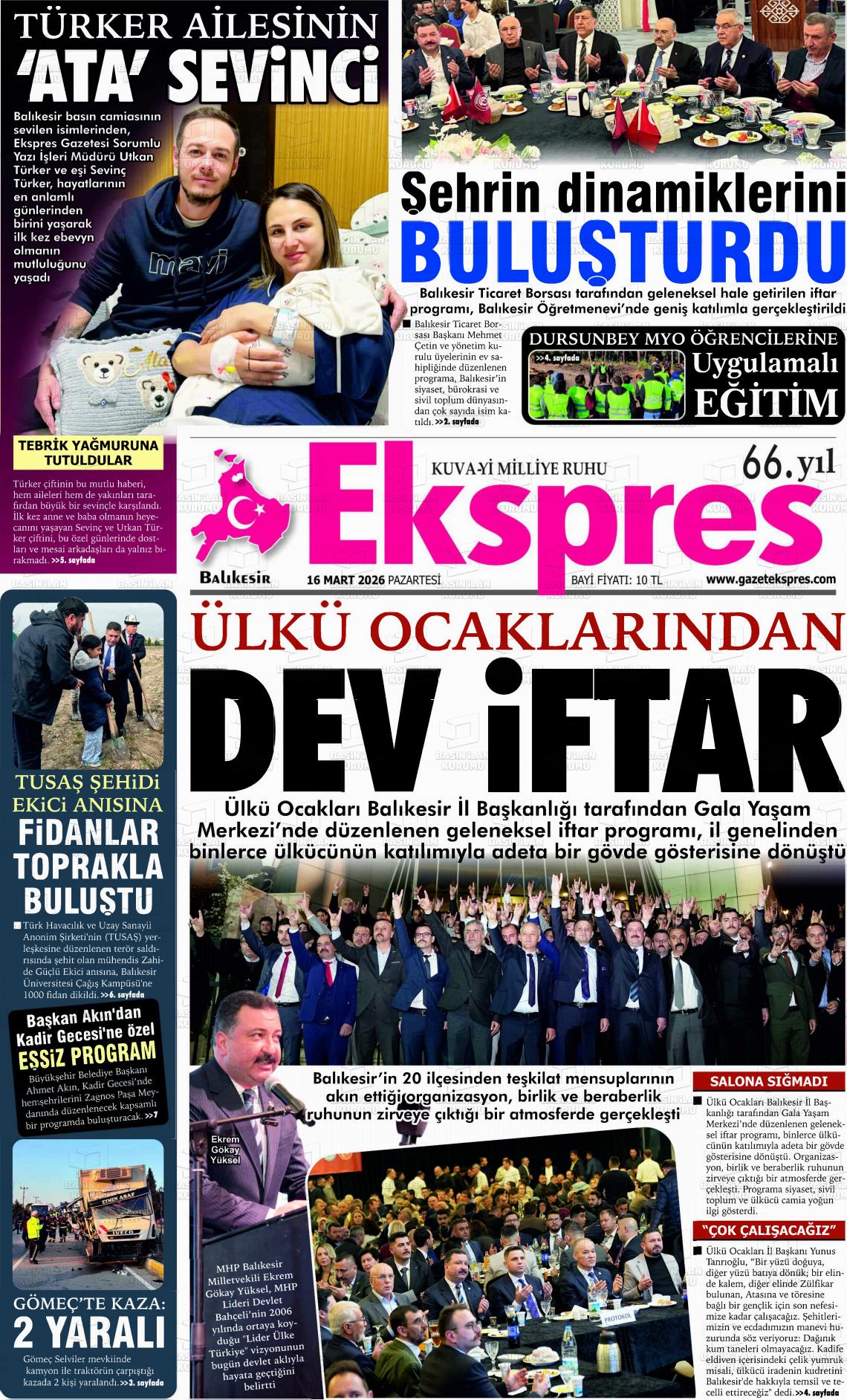 Balikesir Ekspres 16.03.2026