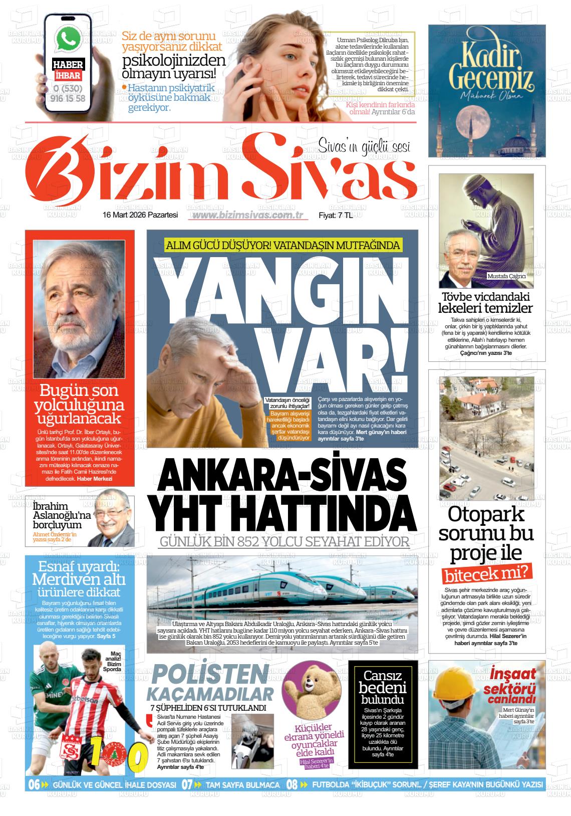 Sivas Bizim 16.03.2026
