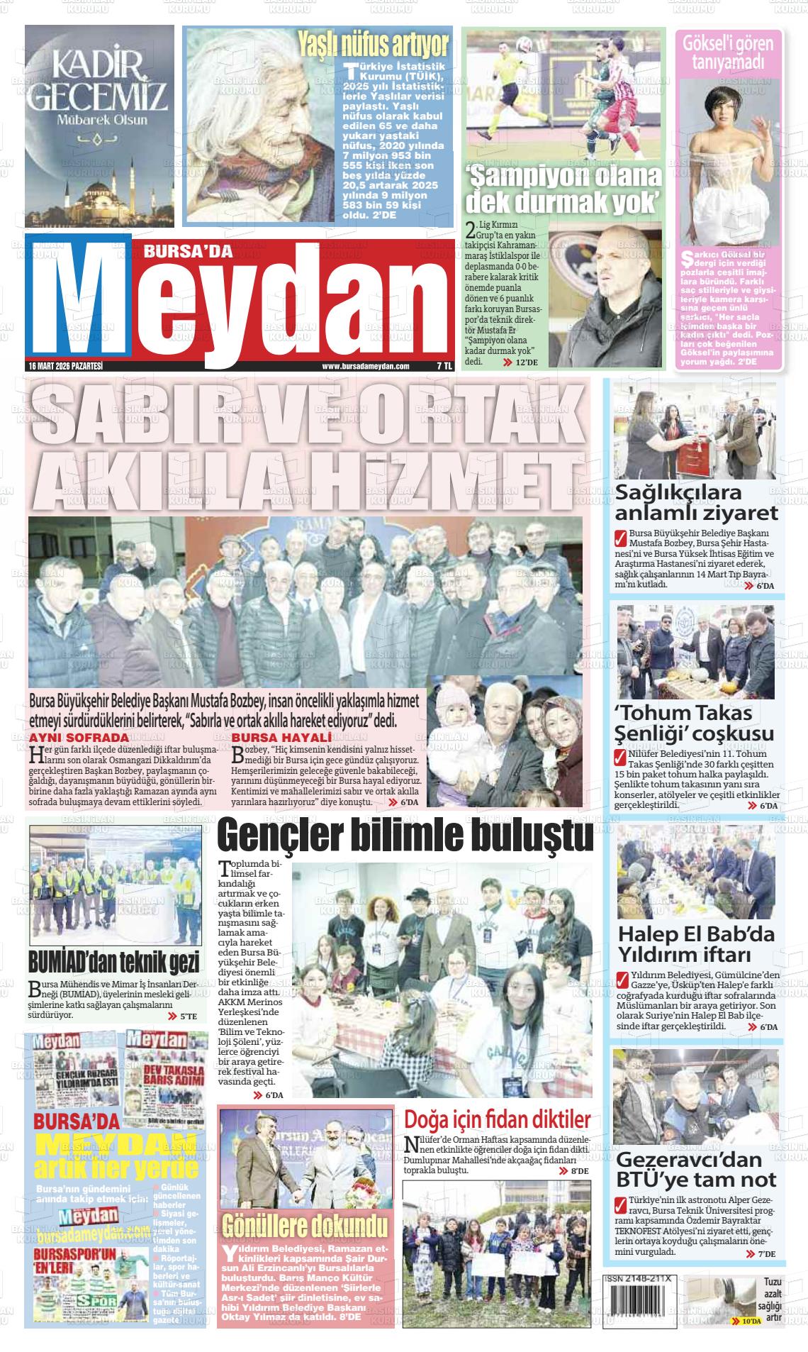Bursa Dameydan 16.03.2026
