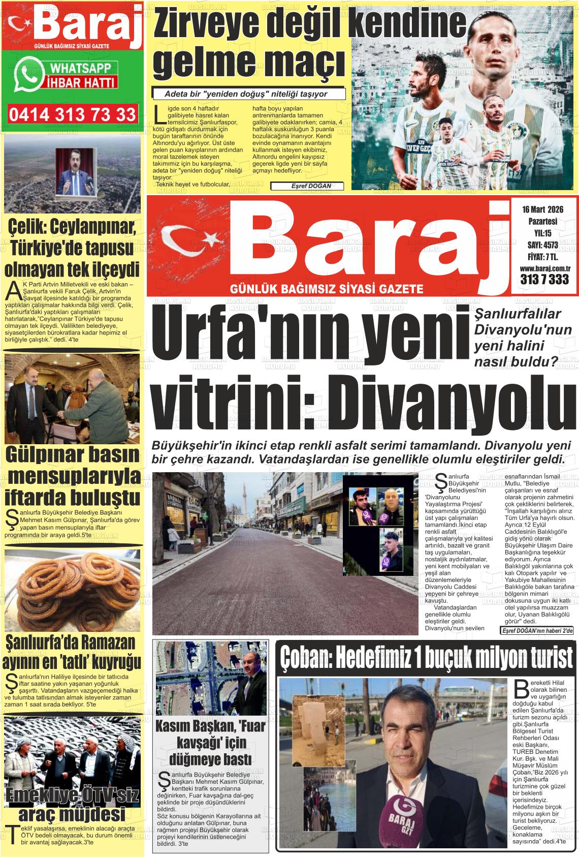 Sanliurfa Dundenbugunesafak 16.03.2026