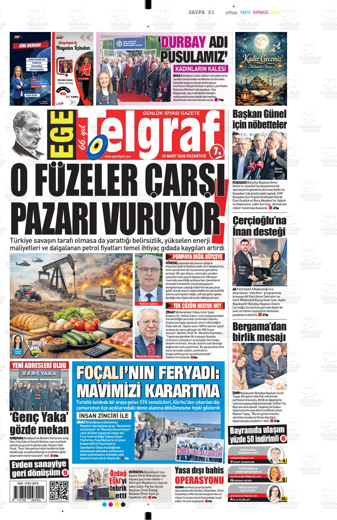 Izmir Egetelgraf 16.03.2026
