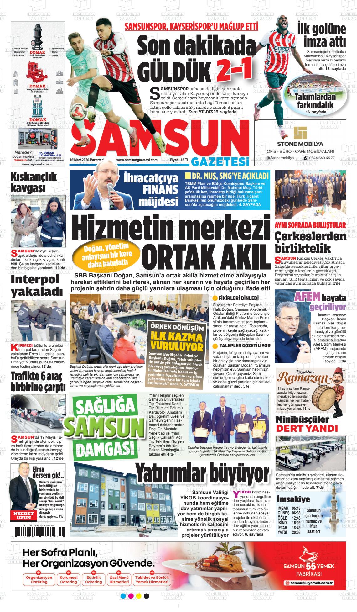 Samsun Ekip 16.03.2026