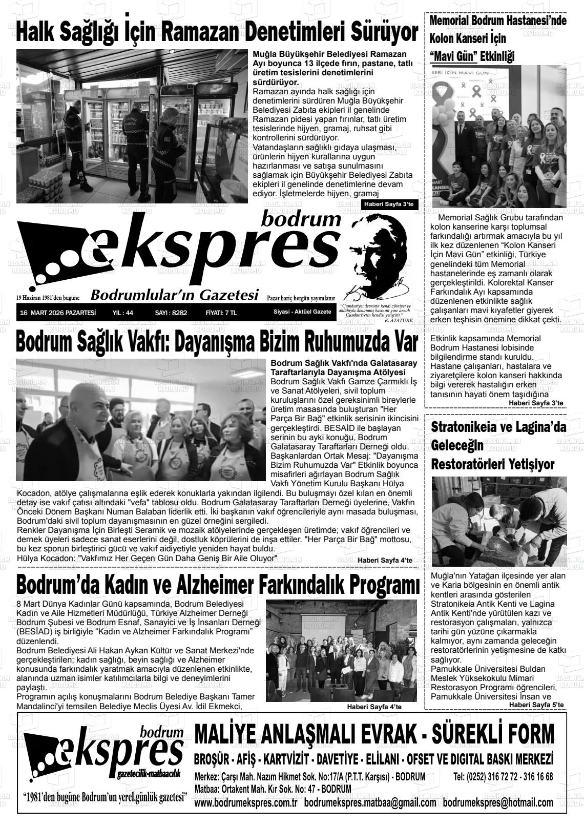 Mugla Ekspresbodrum 16.03.2026