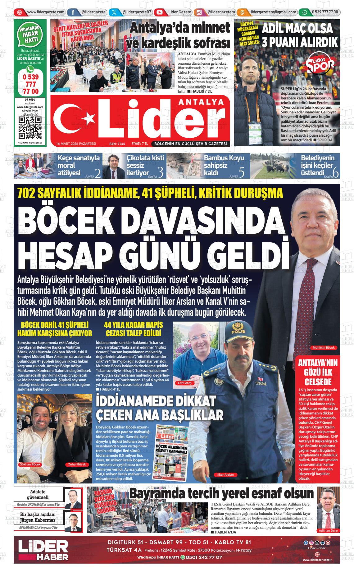 Antalya Gazetebir 16.03.2026