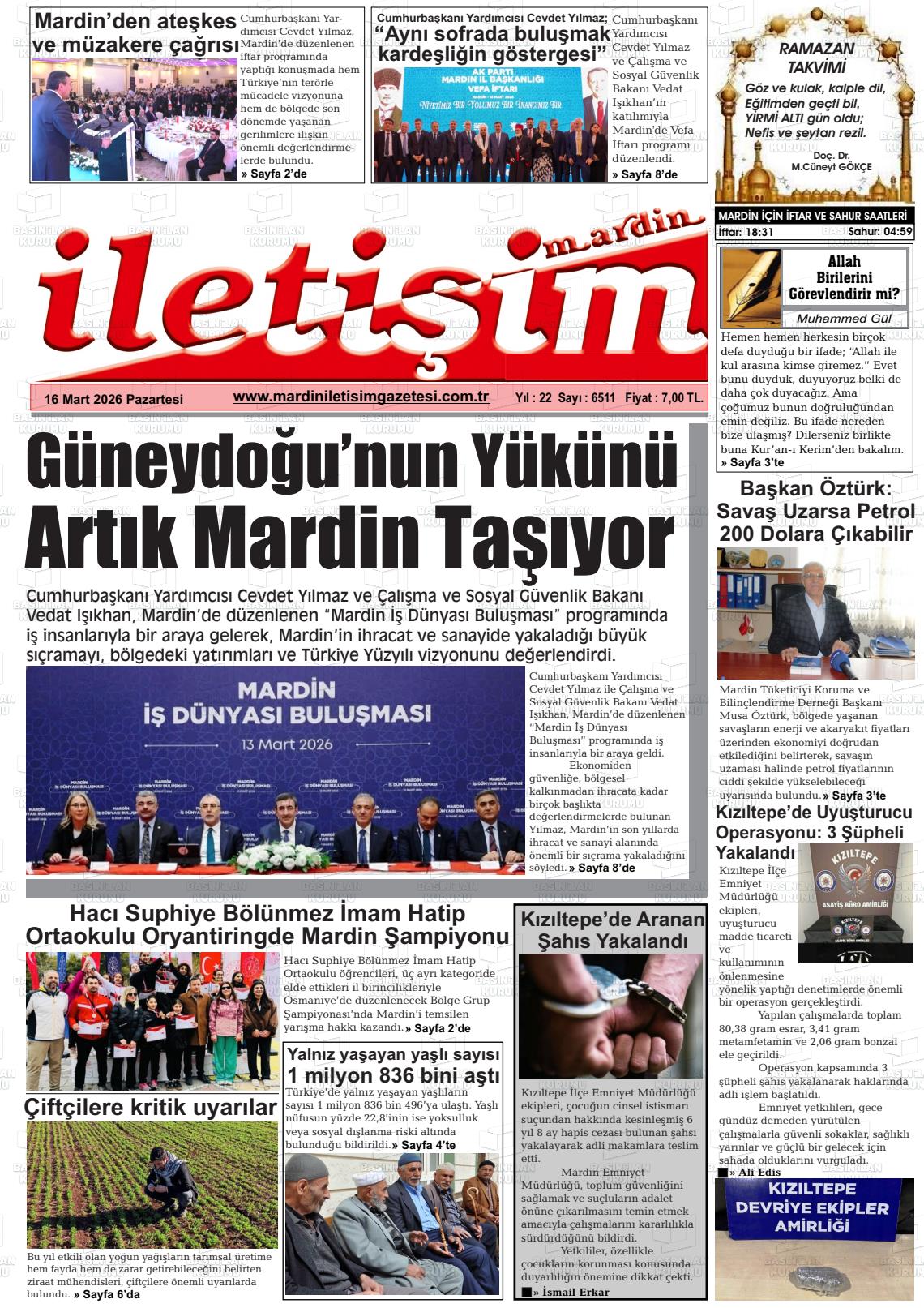 Mardin Iletisim 16.03.2026