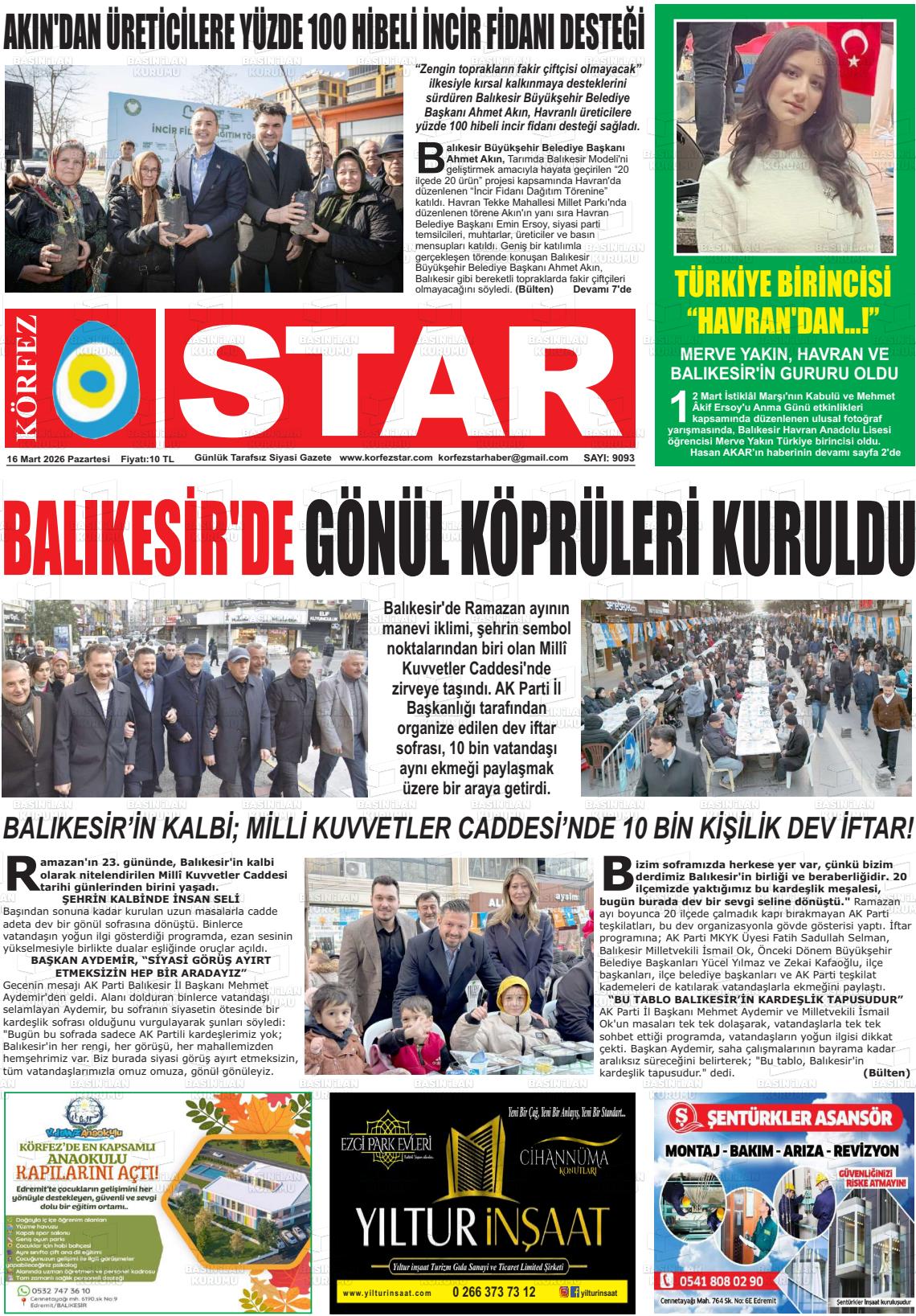 Balikesir Korfezstar 16.03.2026