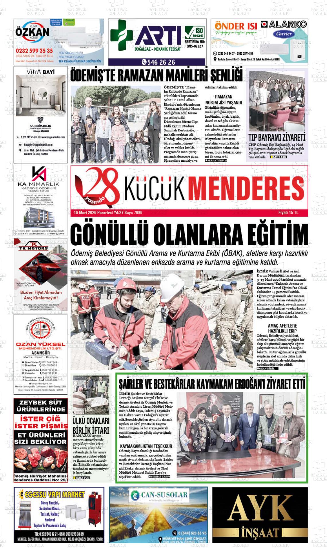 Izmir Kucukmenderes 16.03.2026