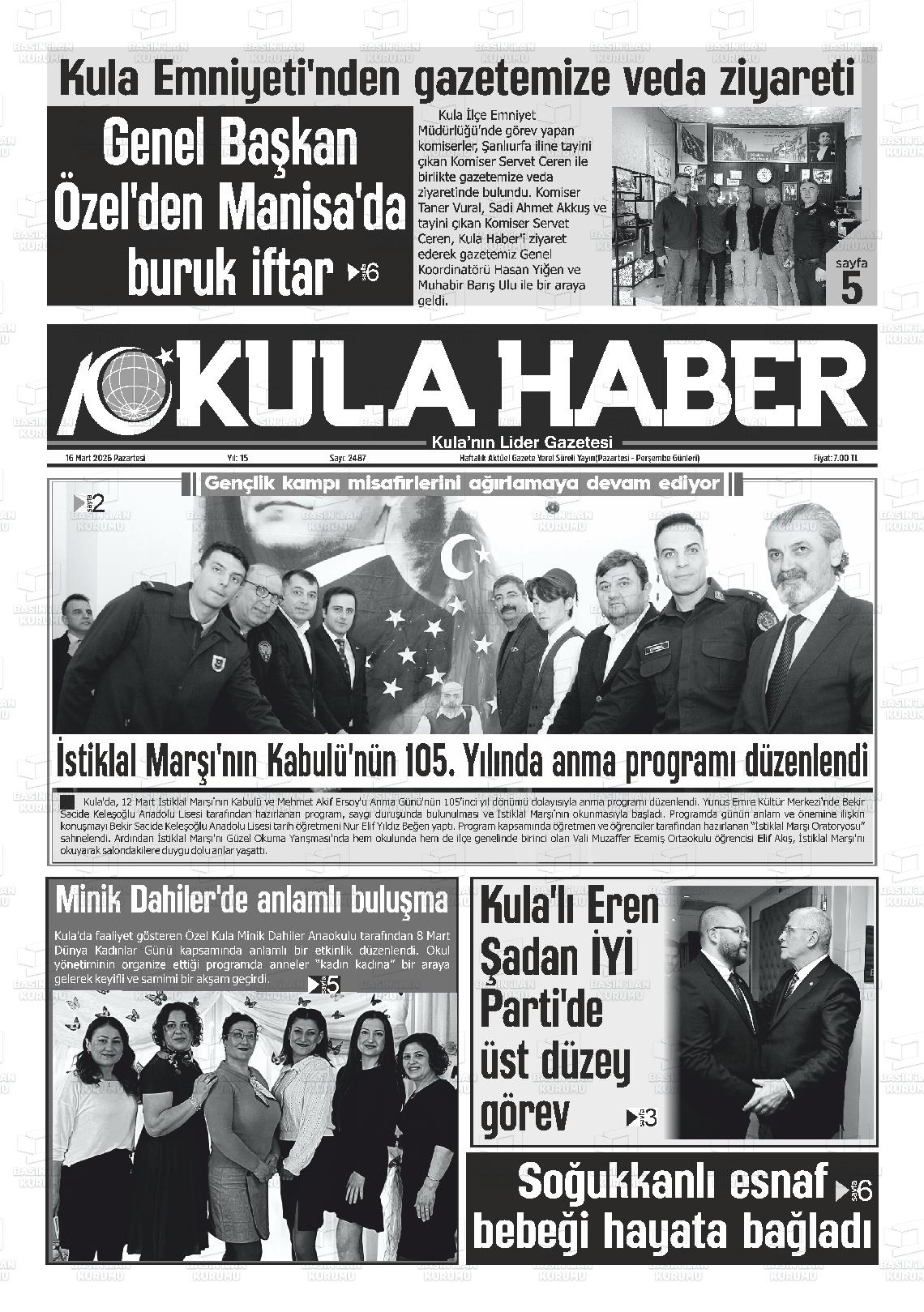 Manisa Kulahaber 16.03.2026