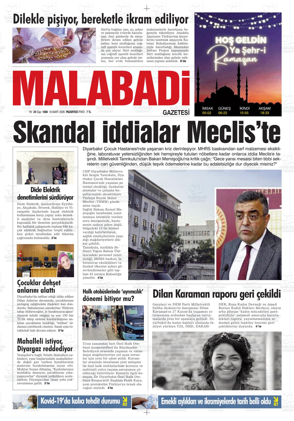 Diyarbakir Mezopotamya 16.03.2026