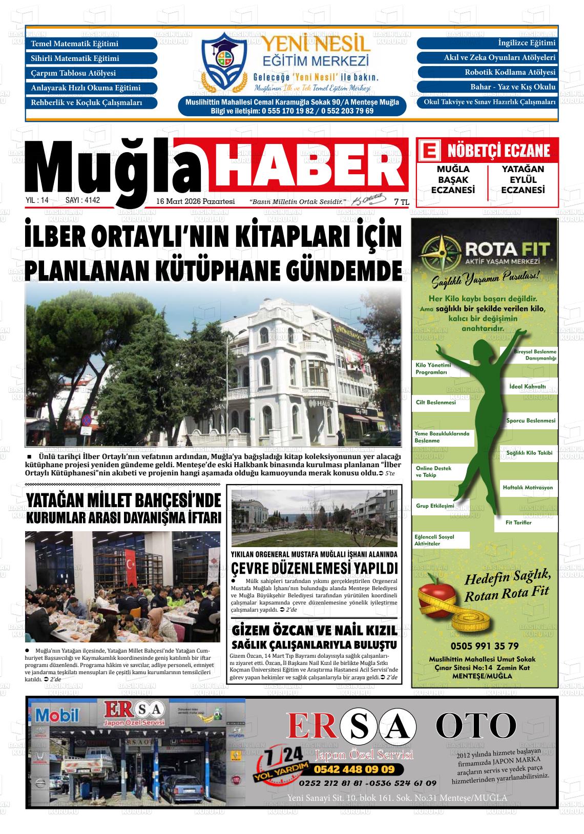 Mugla Haber 16.03.2026