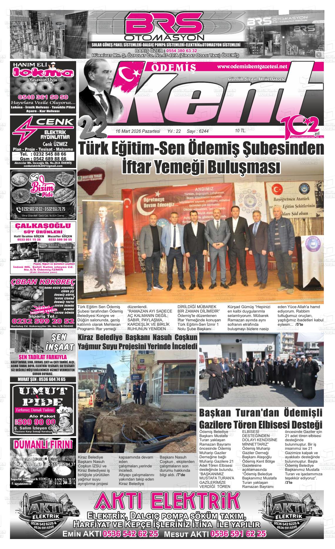 Izmir Odemiskent 16.03.2026