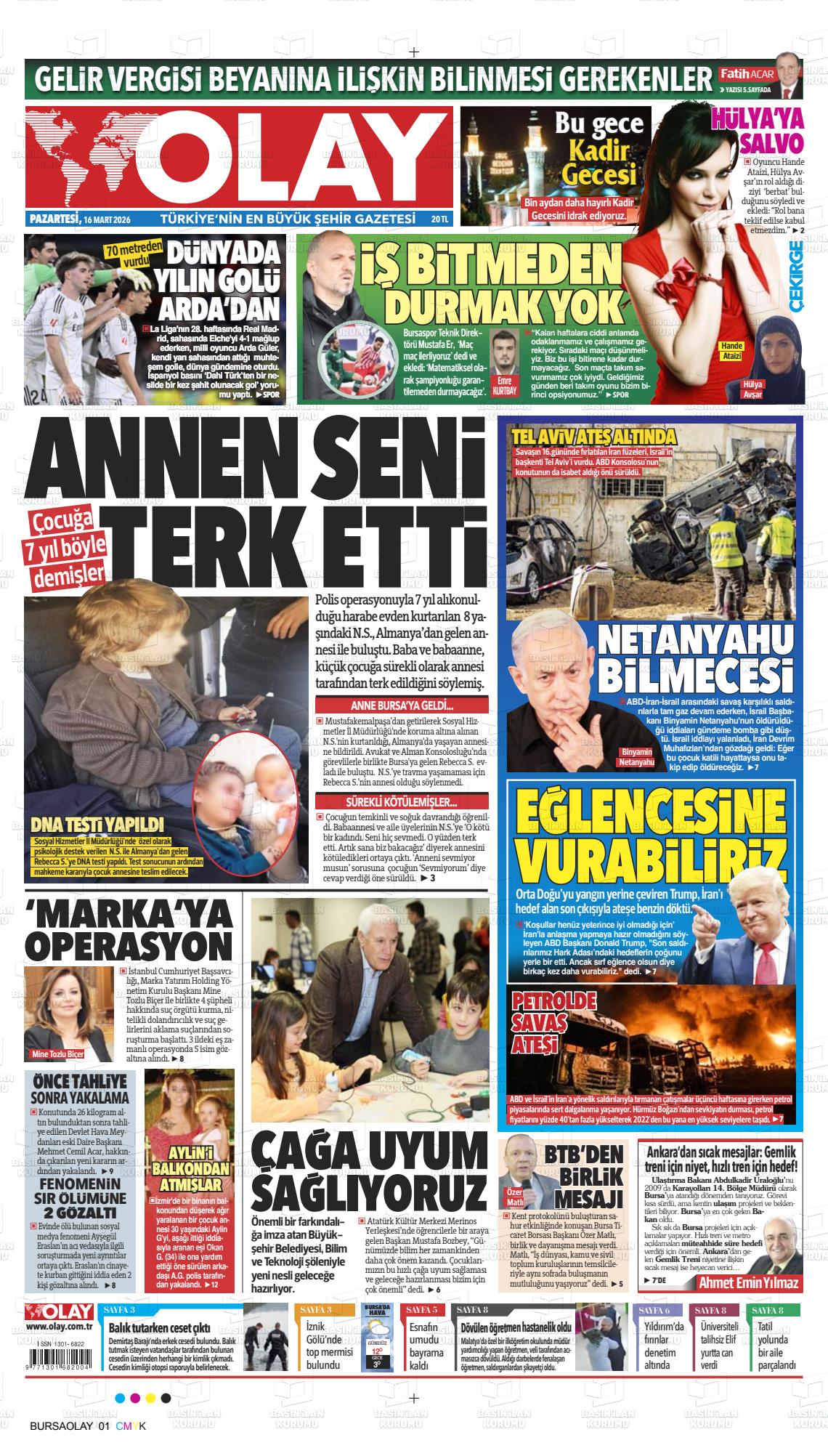 Hatay Olay 16.03.2026