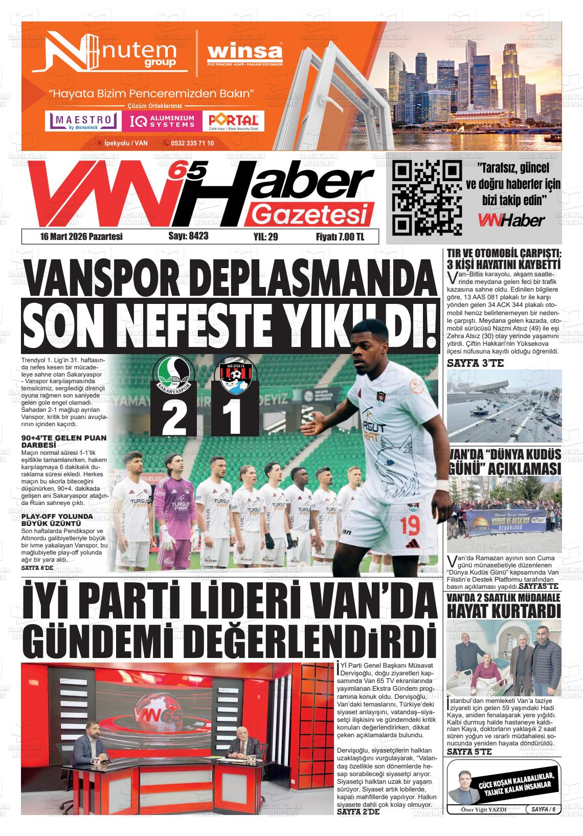 Van Prestijhaber 16.03.2026