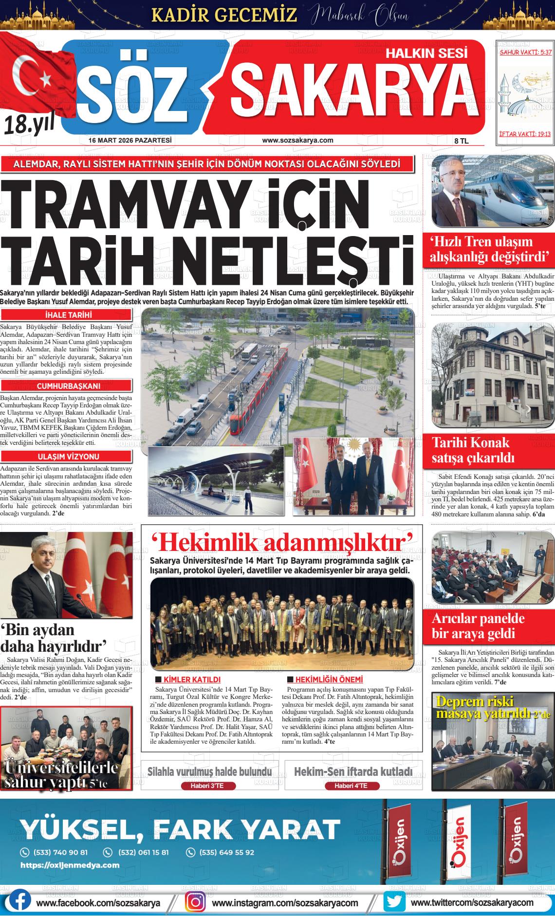Sakarya Halk 16.03.2026