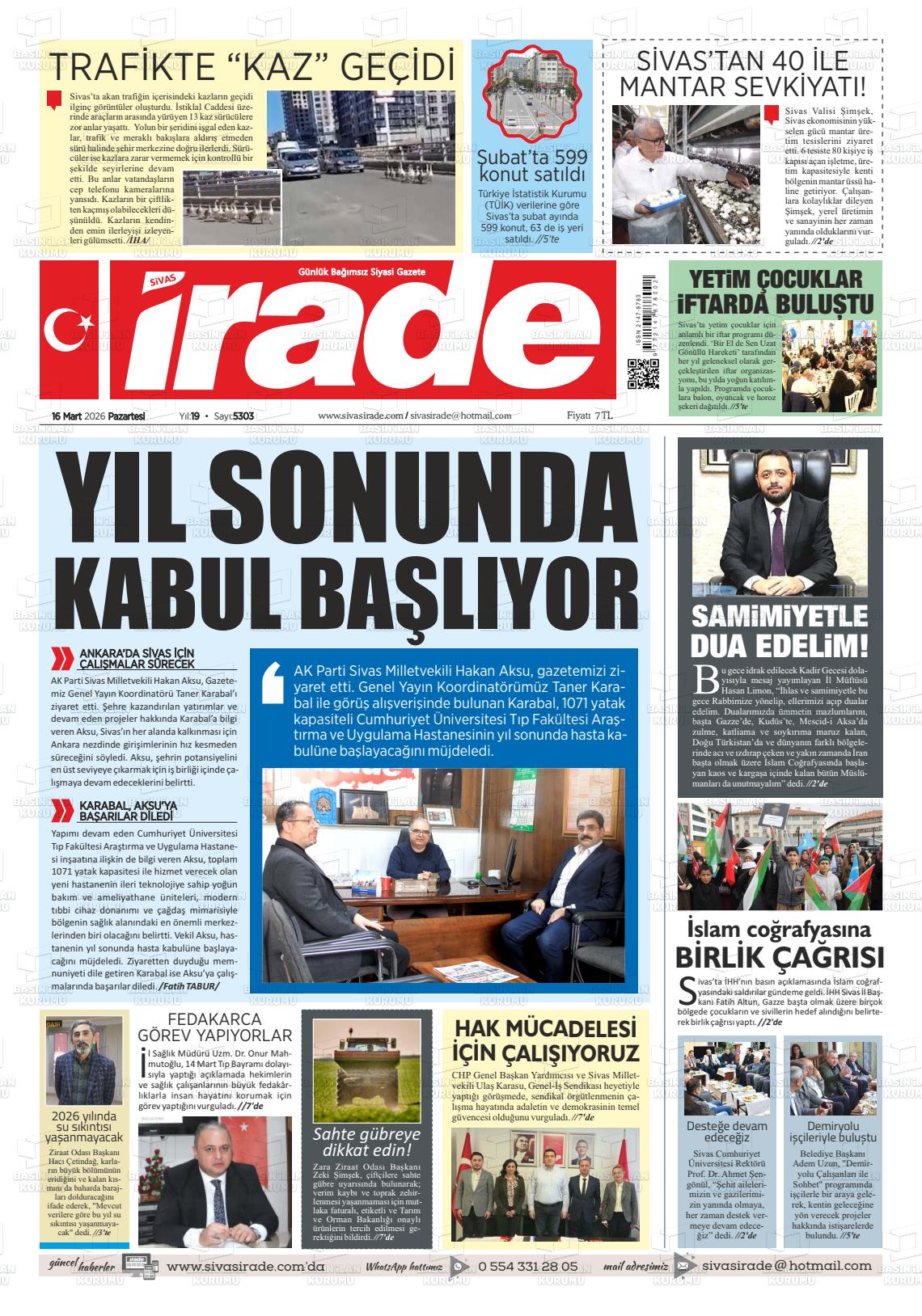 Sivas Irade 16.03.2026