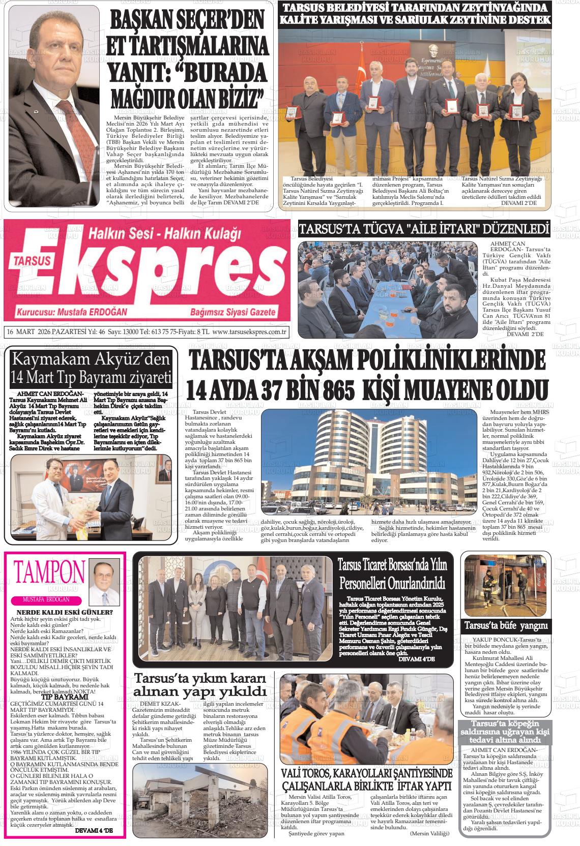 Mersin Tarsusekspres 16.03.2026