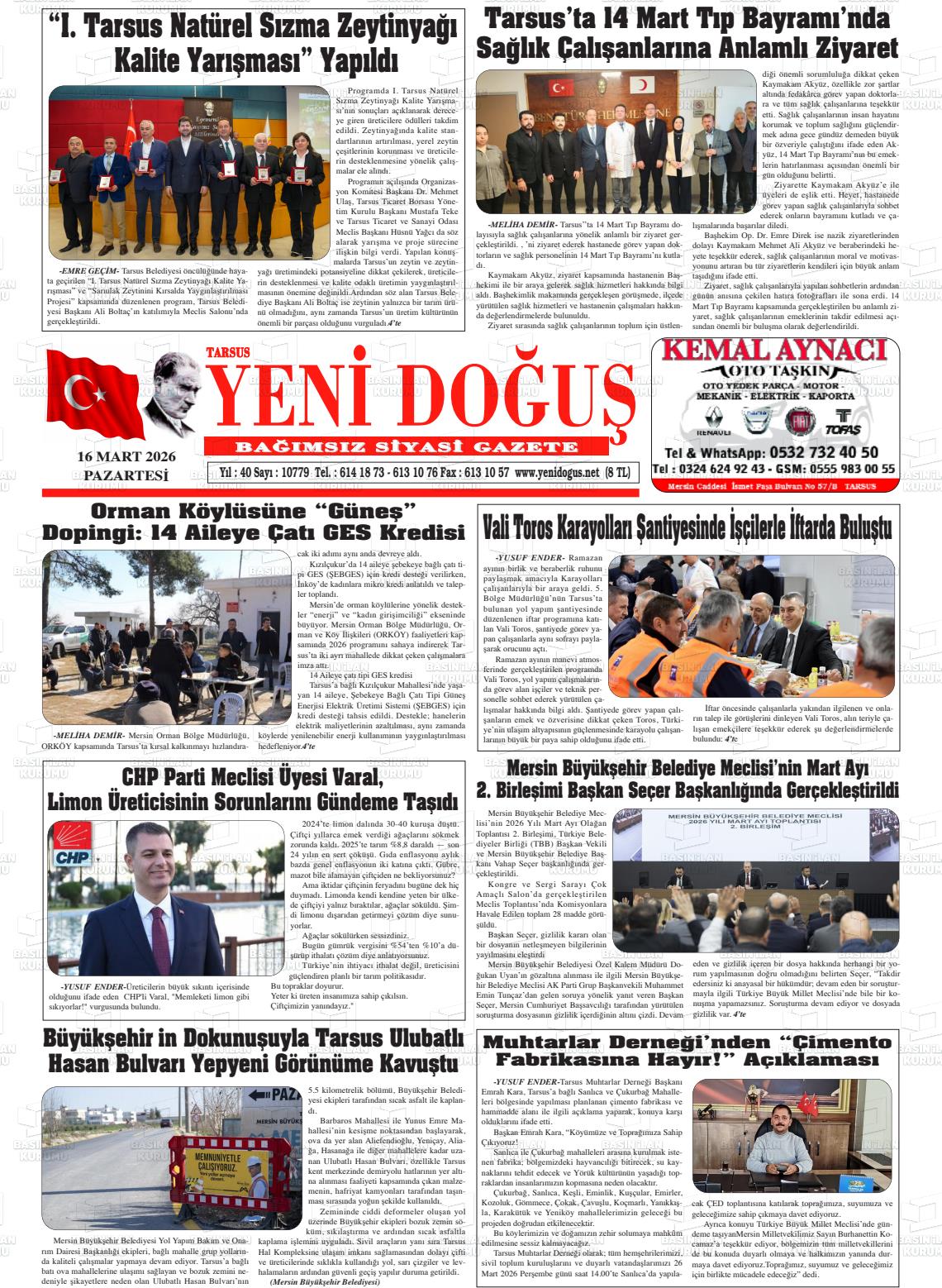 Mersin Tarsusyenidogus 16.03.2026