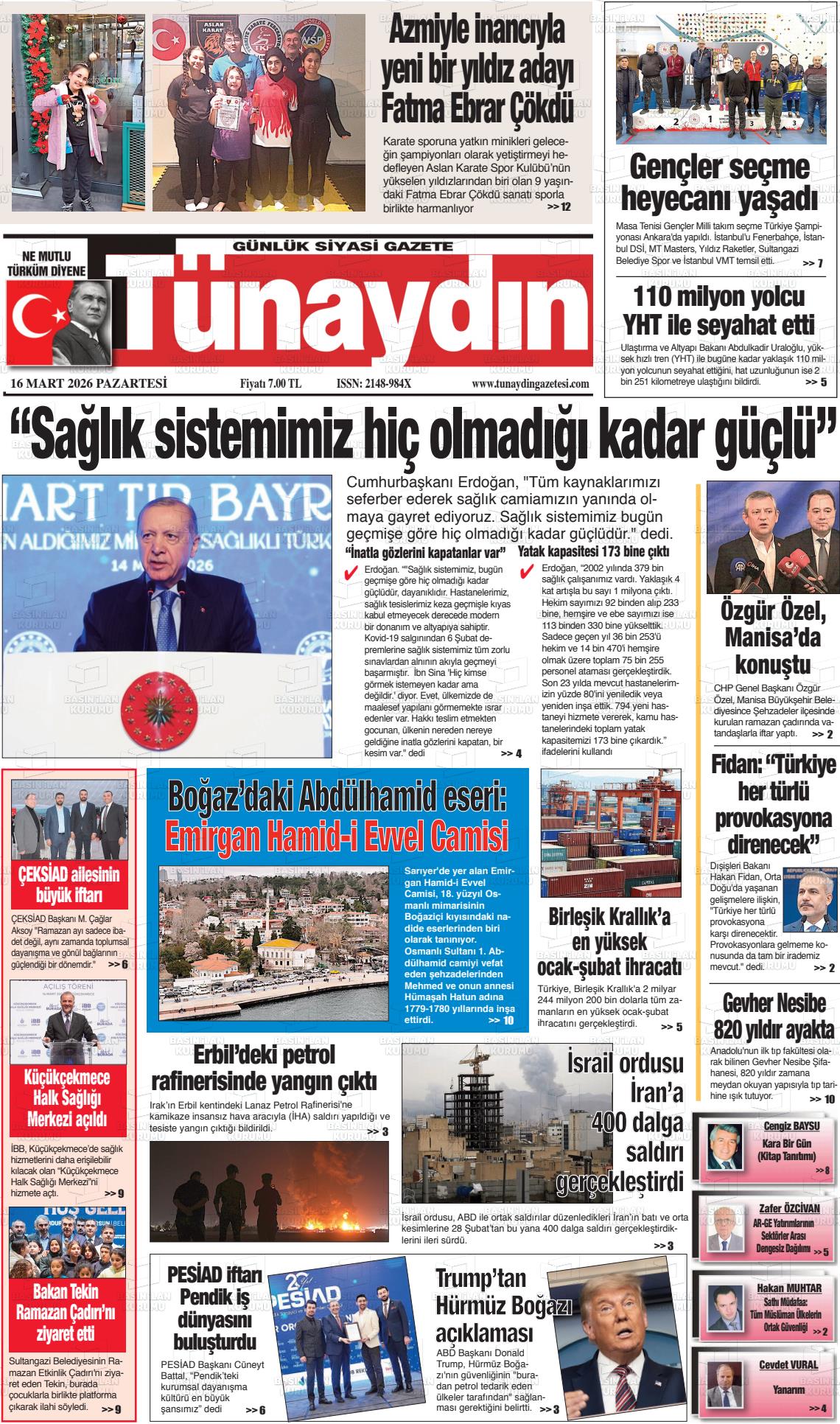 Istanbul Tunaydin 16.03.2026