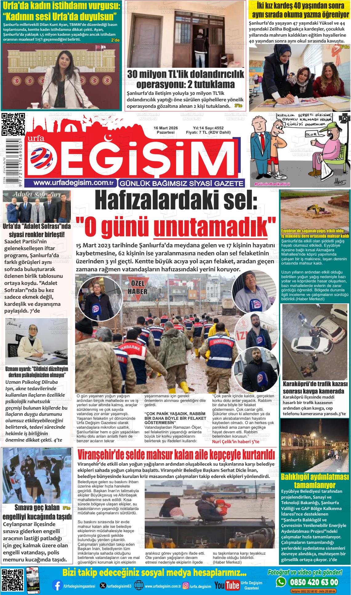 Sanliurfa Urfastar 16.03.2026