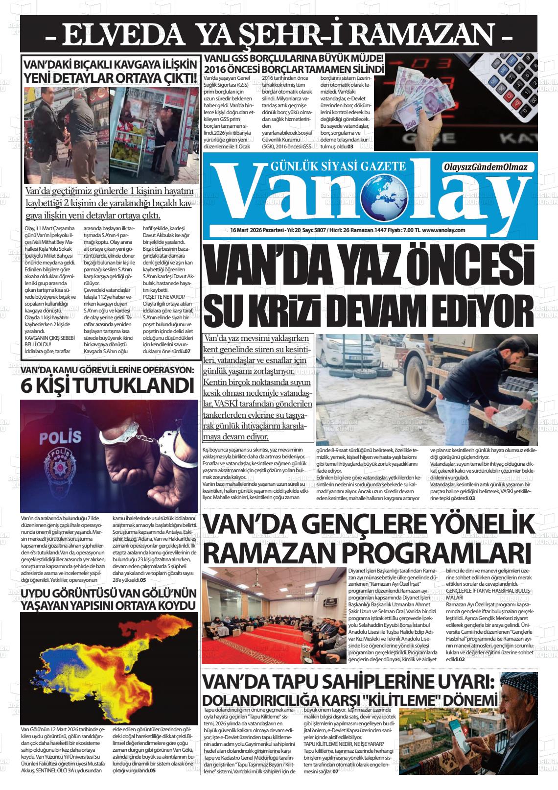 Van Olay 16.03.2026