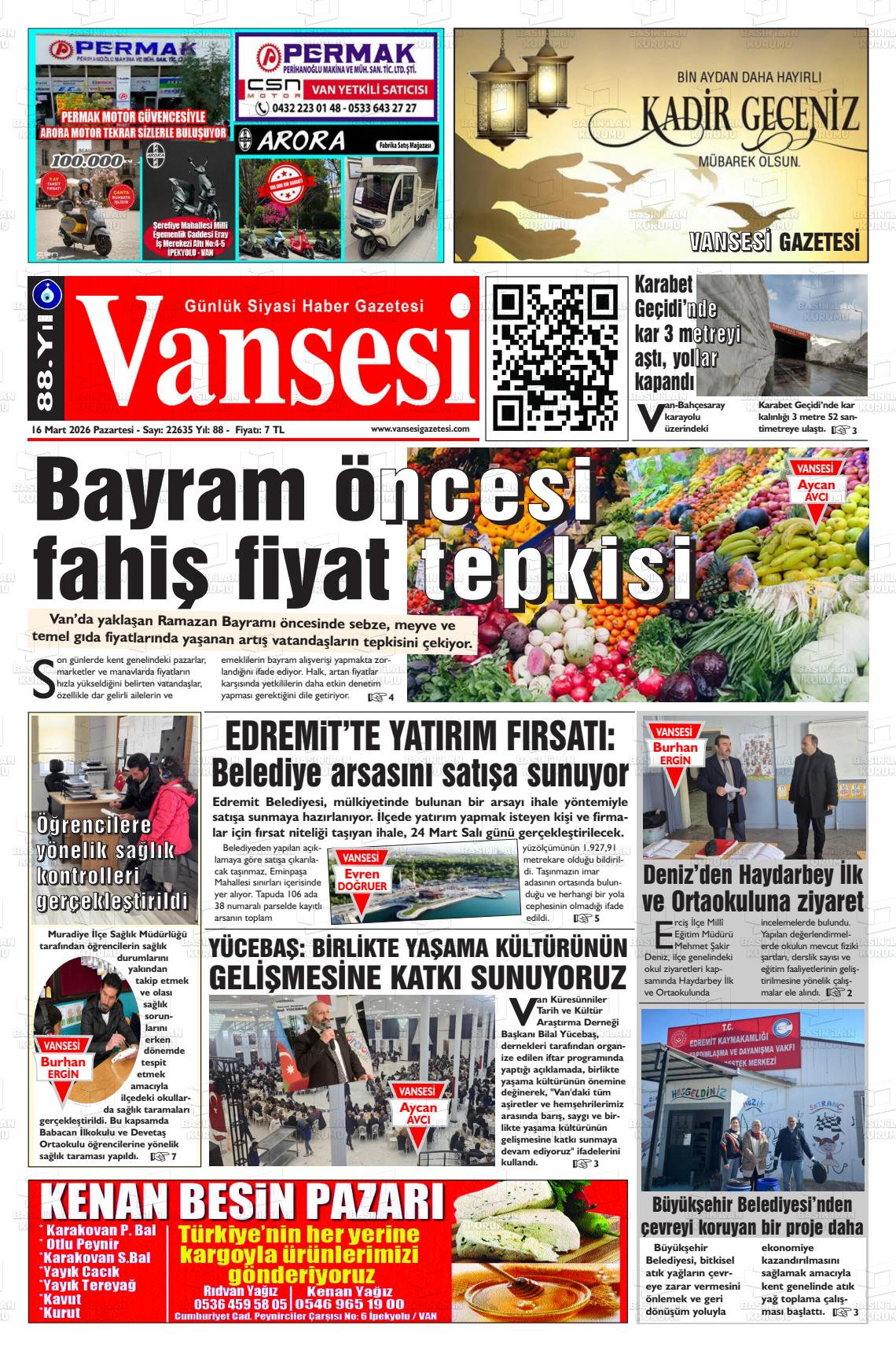 Van Sesi 16.03.2026