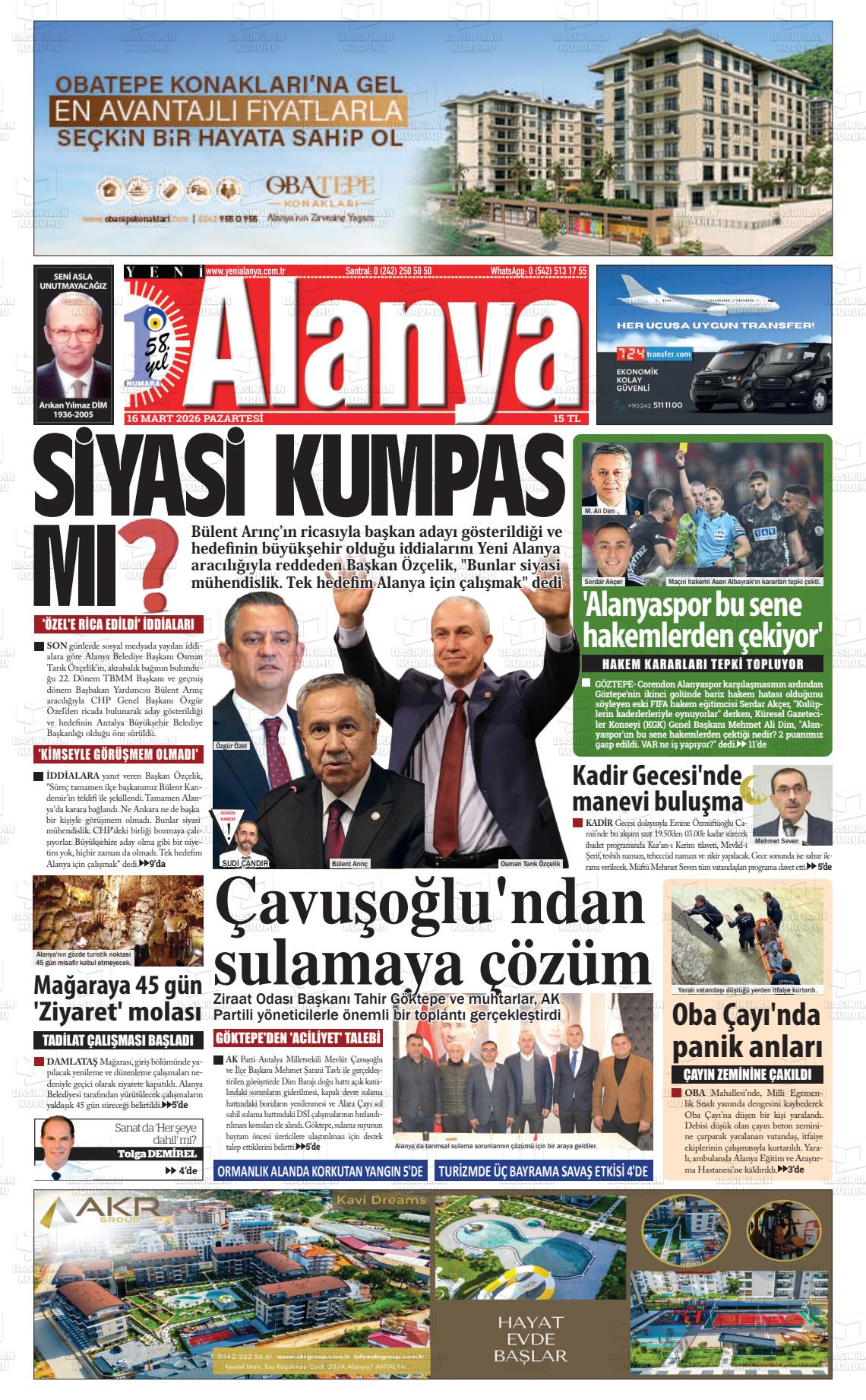 Antalya Yenialanya 16.03.2026
