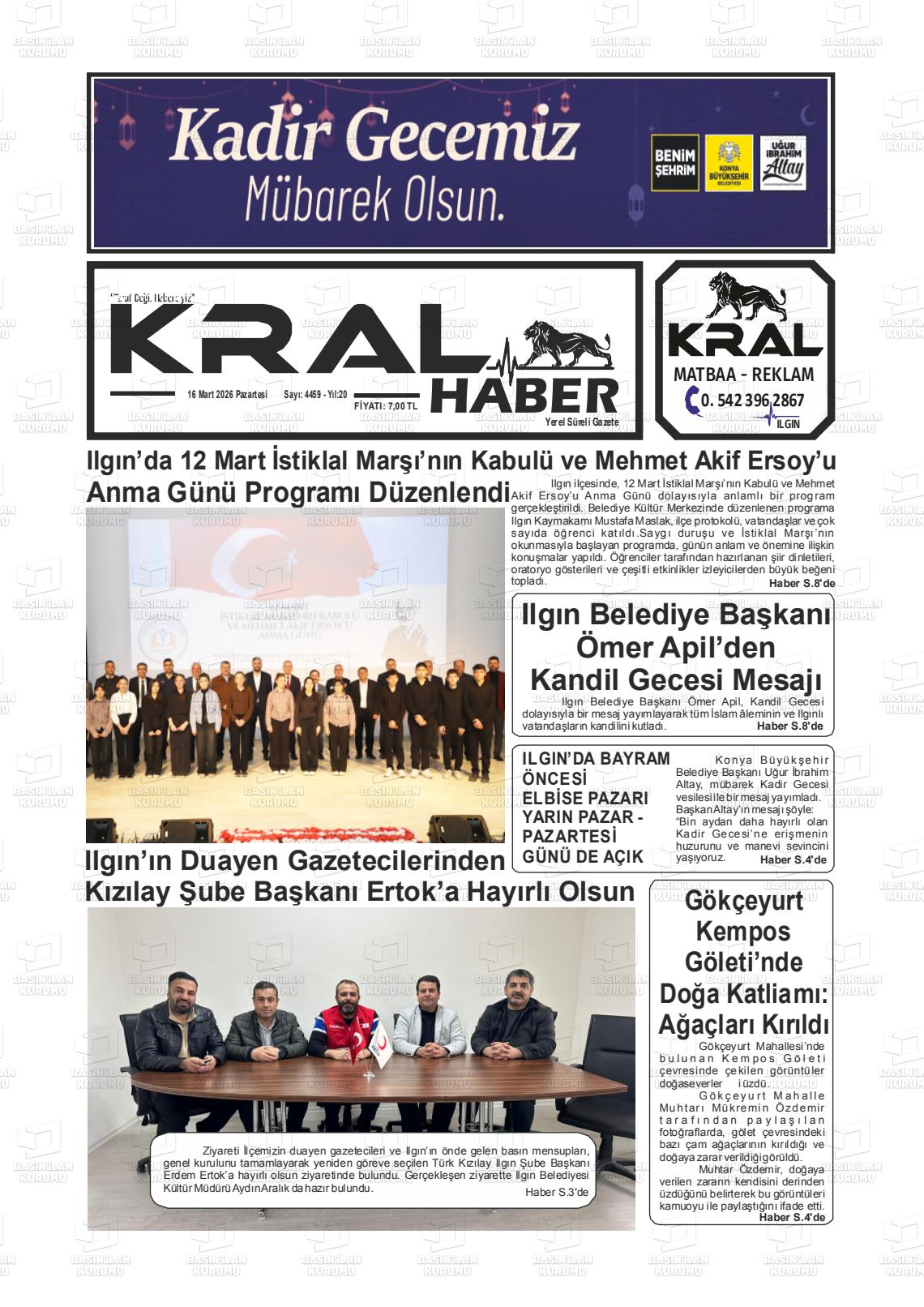 Konya Yeniilginpostasi 16.03.2026