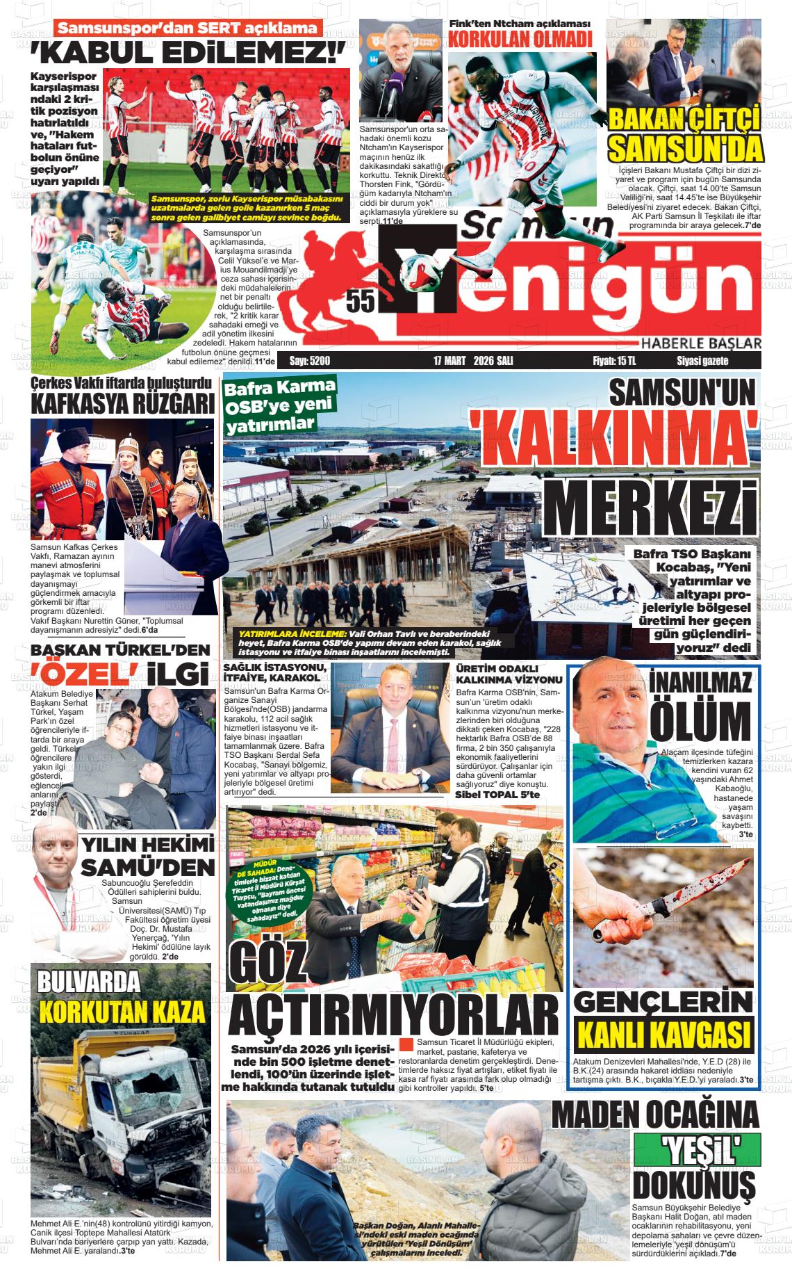 Samsun 55 Yenigun 17.03.2026