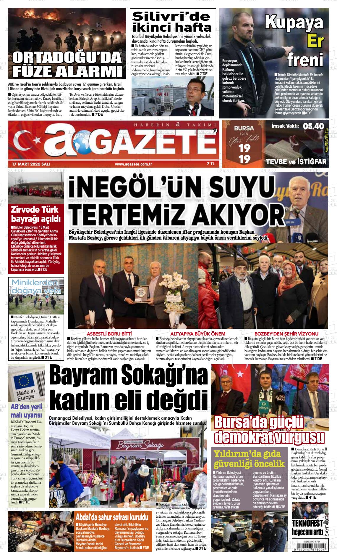 Bursa Agazete 17.03.2026