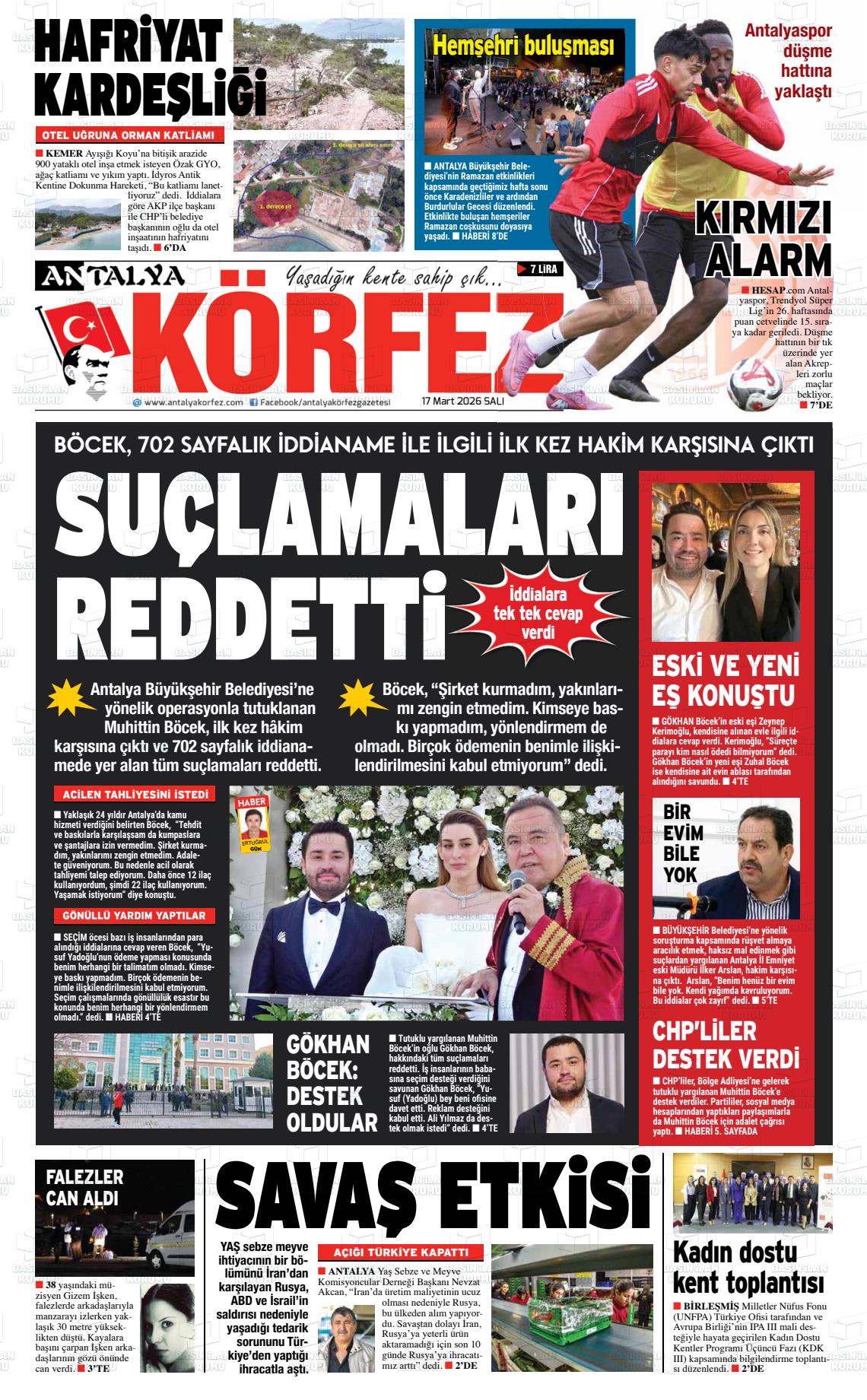 Antalya Korfez 17.03.2026