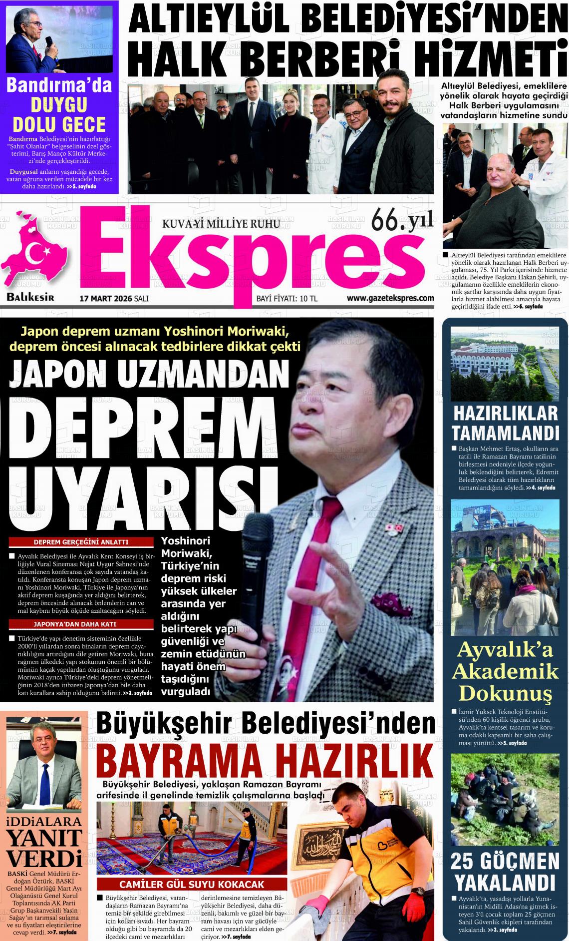 Balikesir Ekspres 17.03.2026
