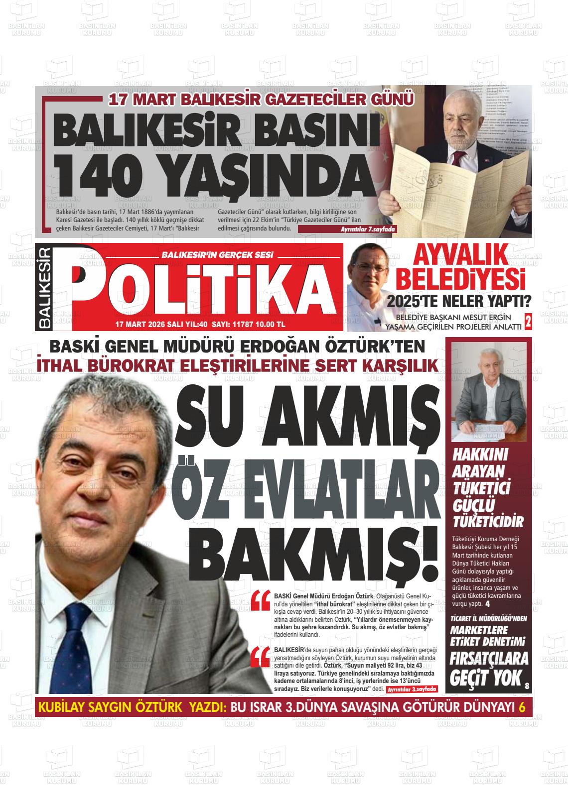Balikesir Politika 17.03.2026