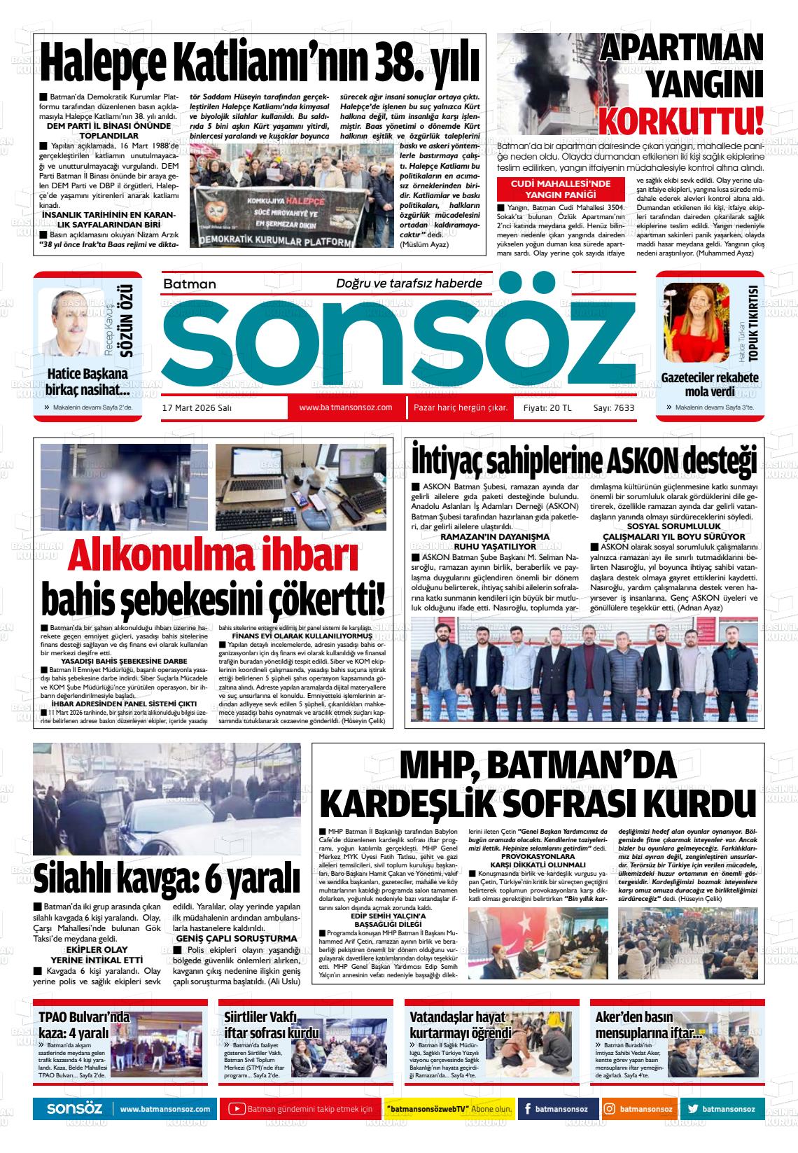 Batman Sonsoz 17.03.2026