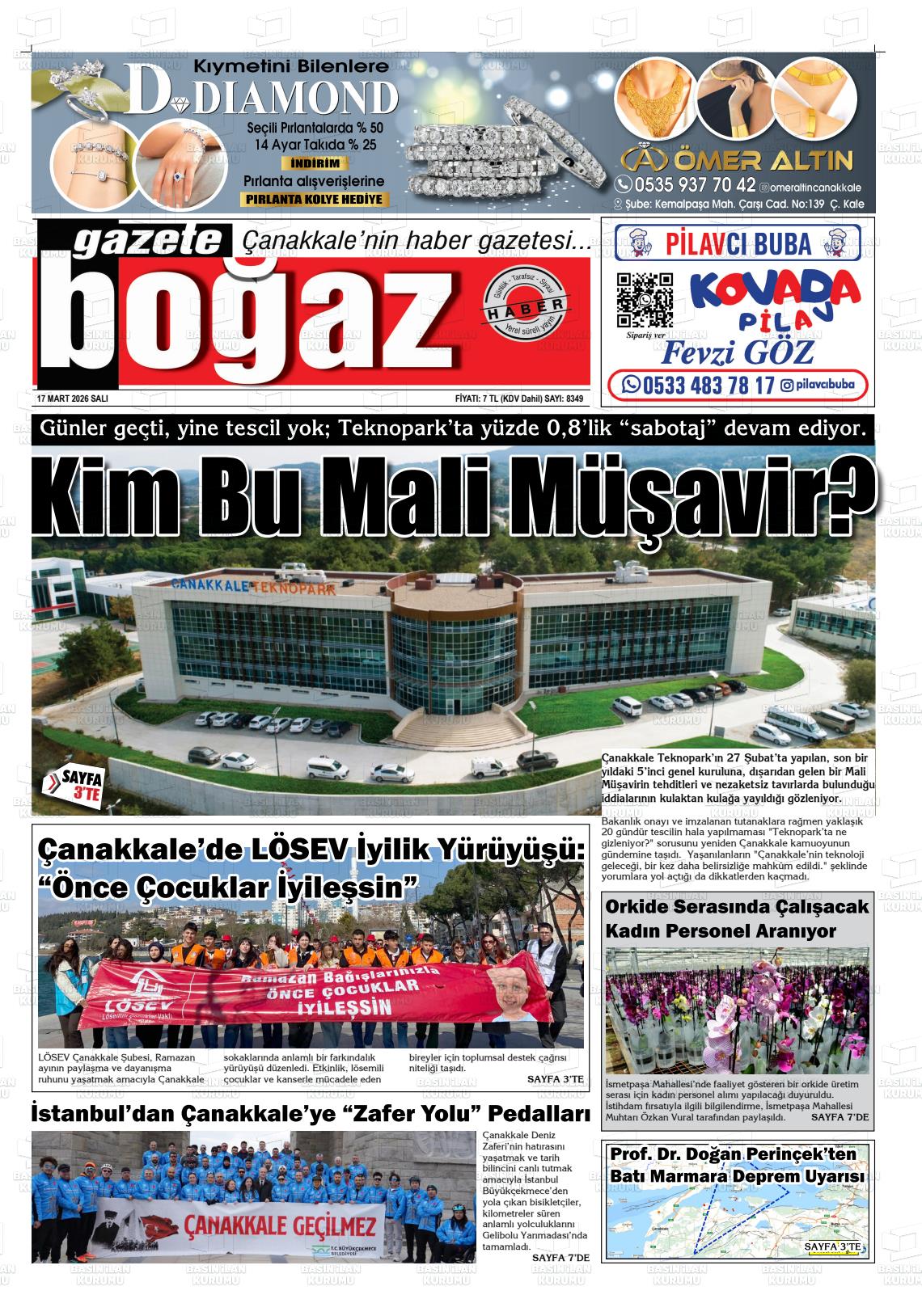 Canakkale Bogaz 17.03.2026
