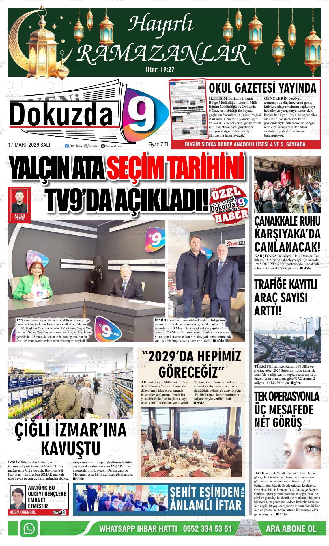 Izmir Buyuktorbali 17.03.2026