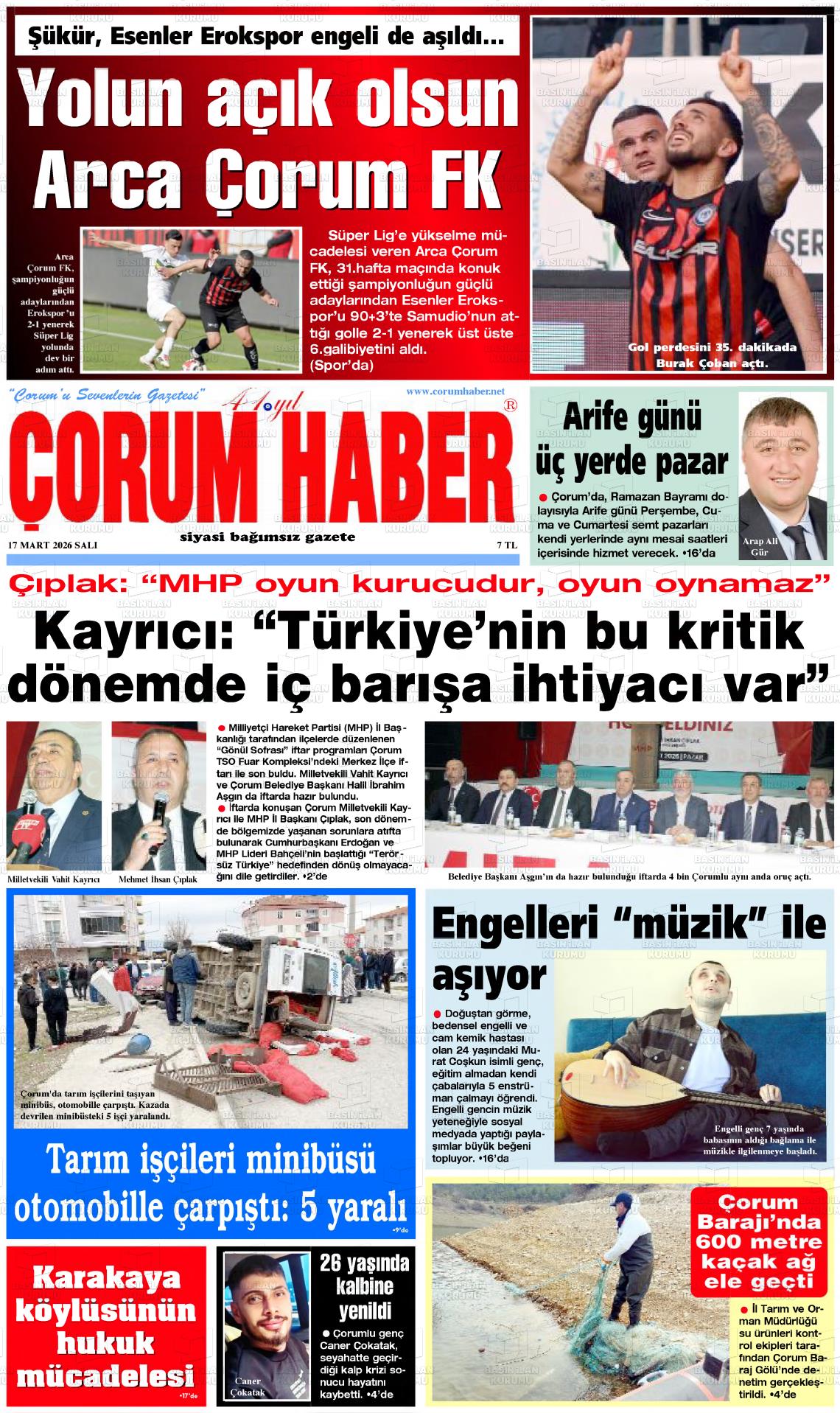 Corum Haber 17.03.2026